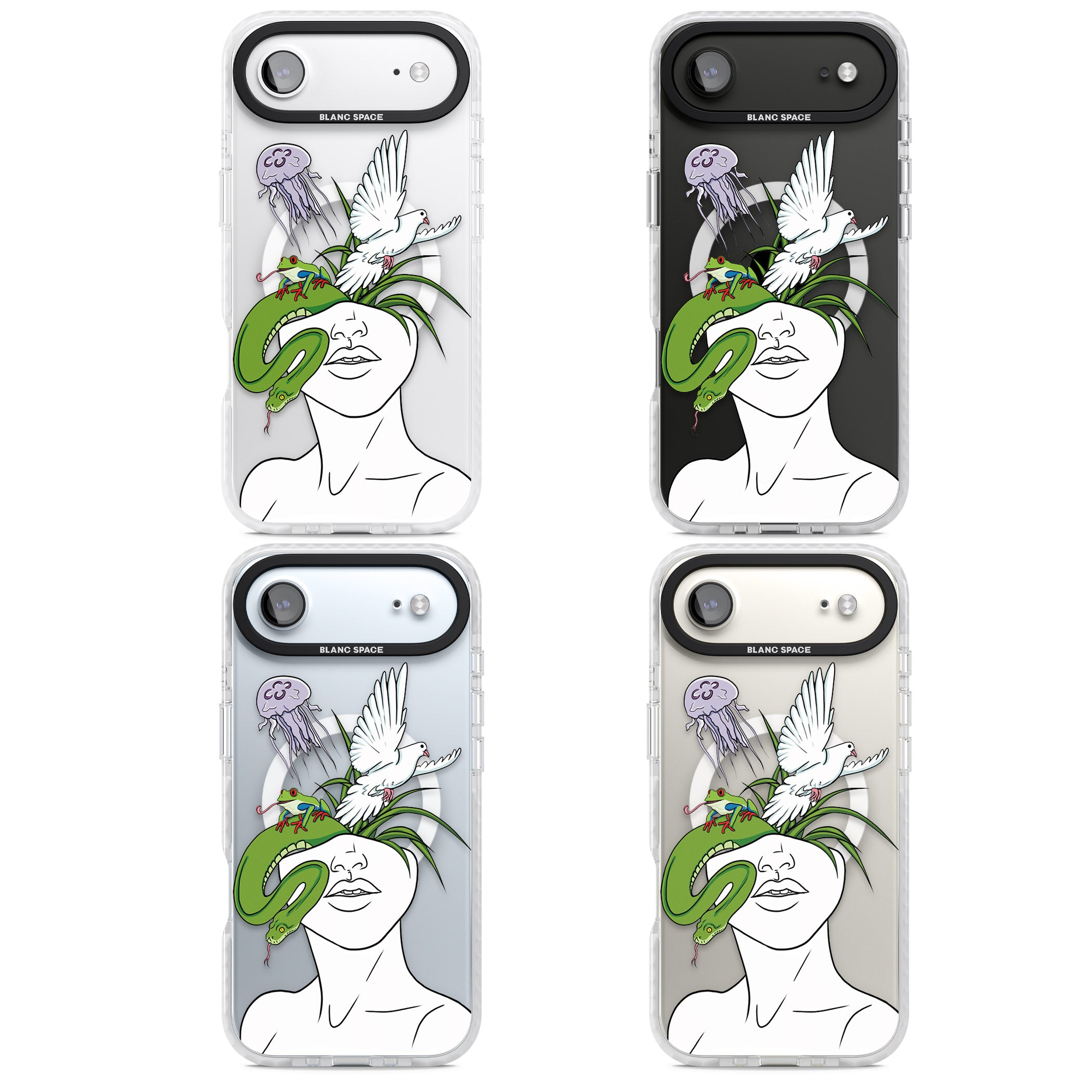 Wild Thoughts iPhone 17 Air Impact Pro Clear Phone Case APT Impact Protection