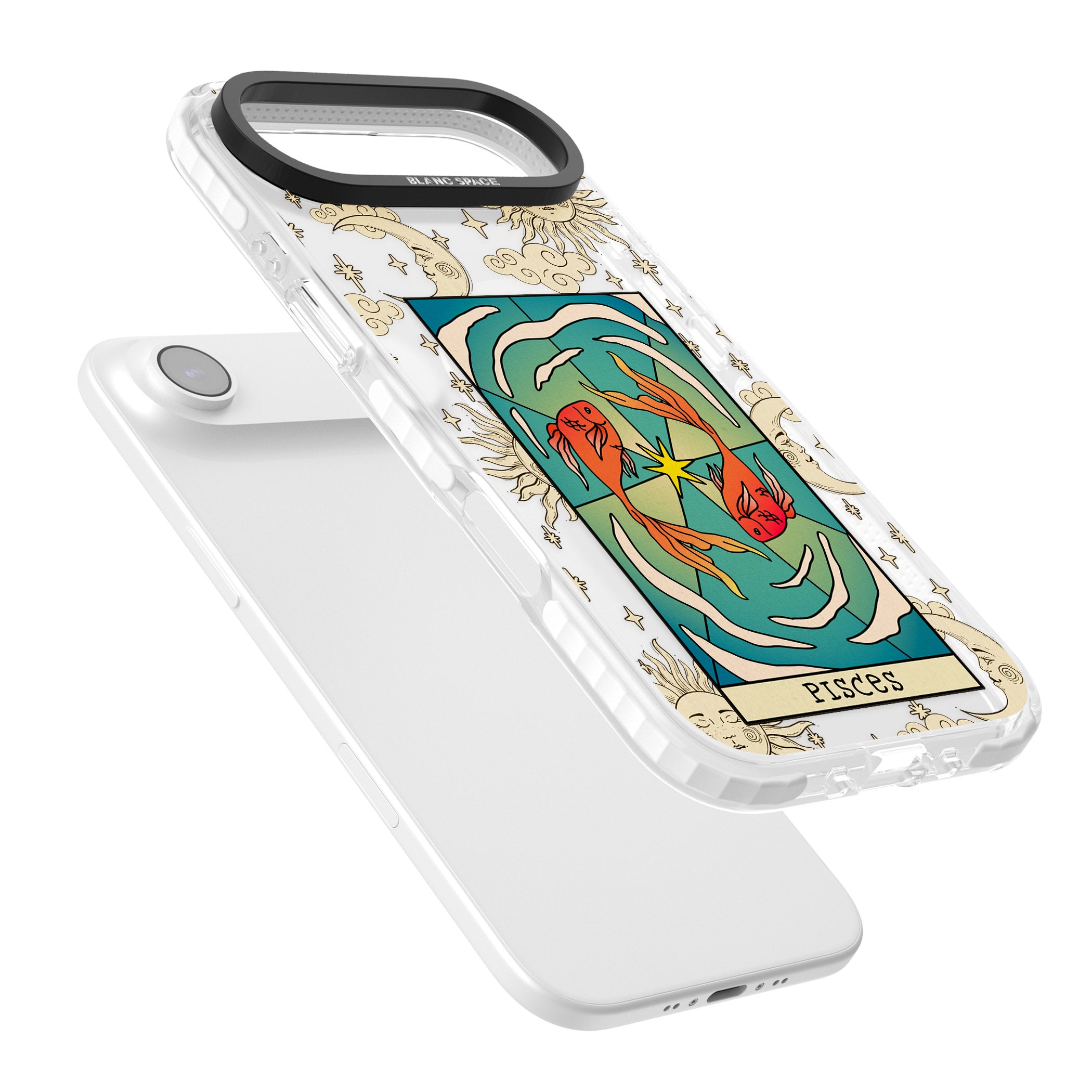 Celestial Zodiac Pisces iPhone 17 Air Impact Pro Clear Phone Case Colours