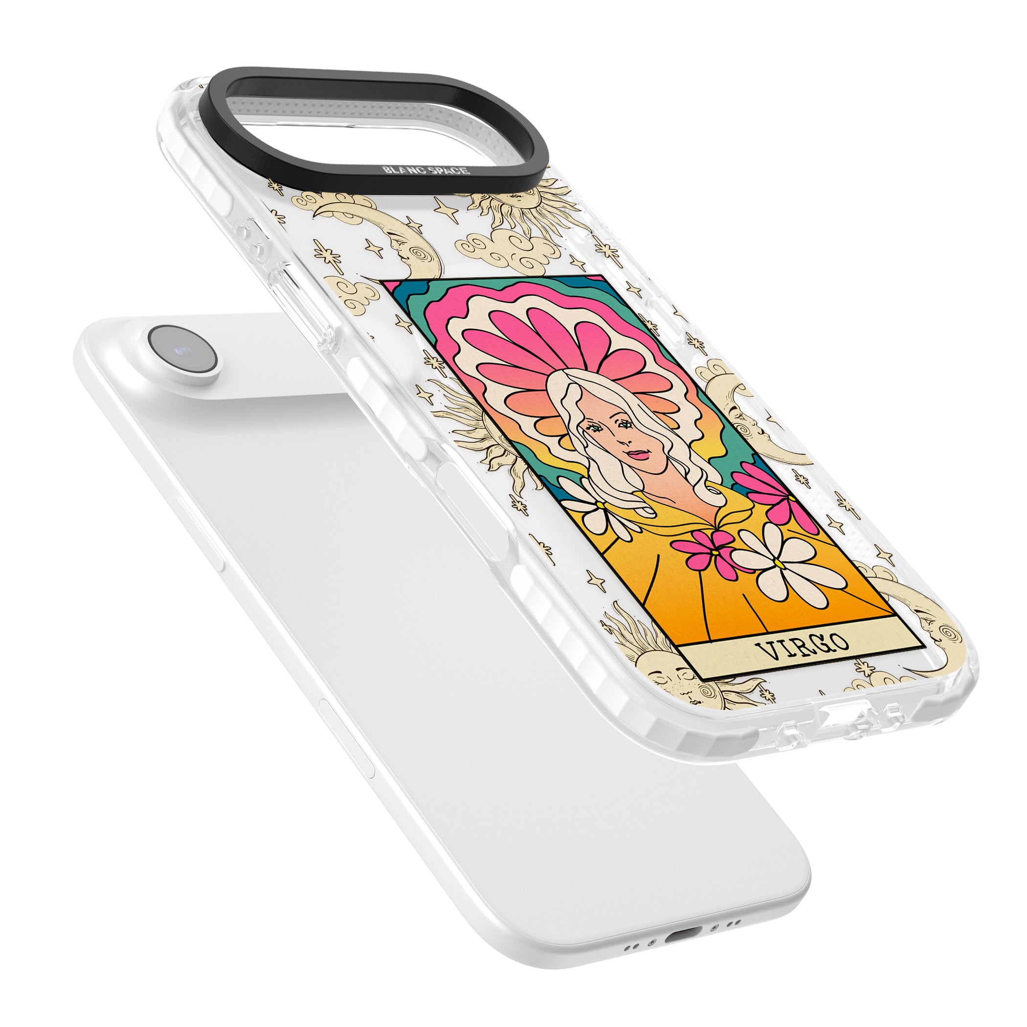 Celestial Zodiac Virgo iPhone 17 Air Impact Pro Clear Phone Case Colours