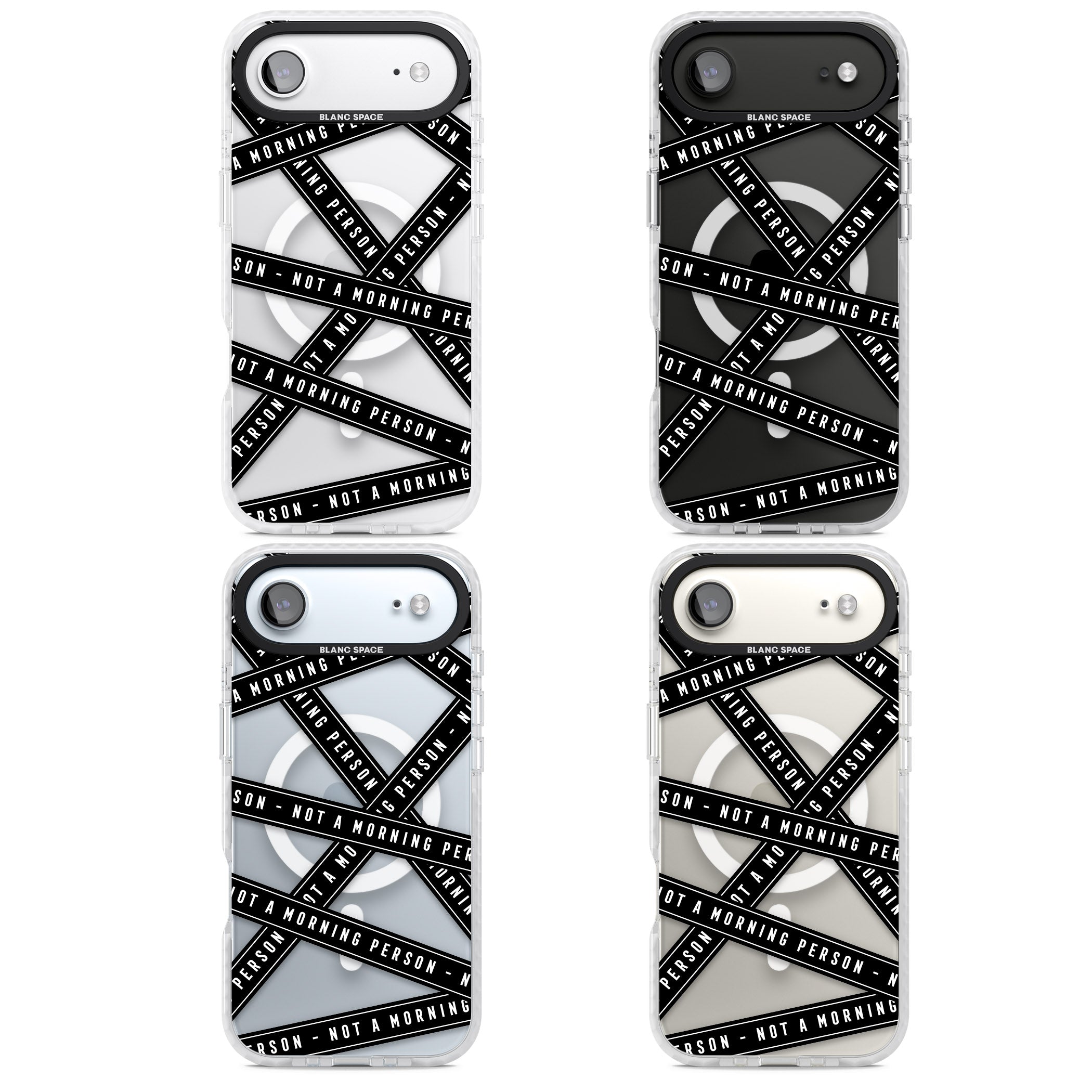 Not A Morning Person iPhone 17 Air Impact Pro Clear Phone Case APT Impact Protection