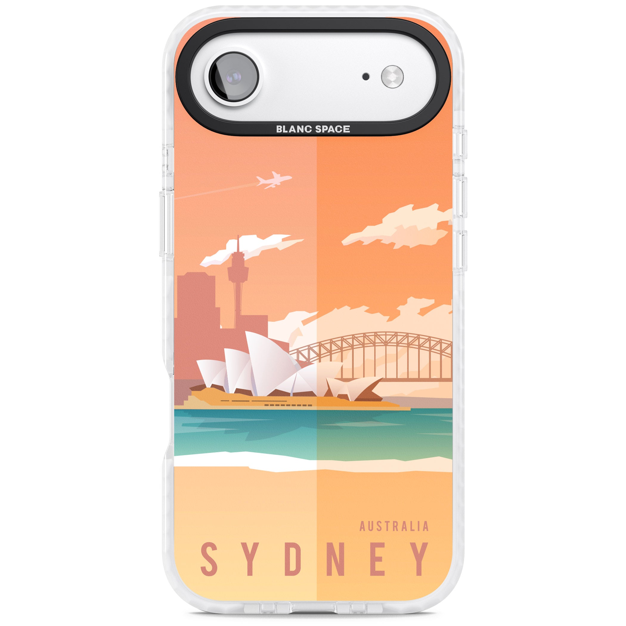 Vintage Travel Poster Sydney iPhone 17 Air Impact Pro Clear Phone Case