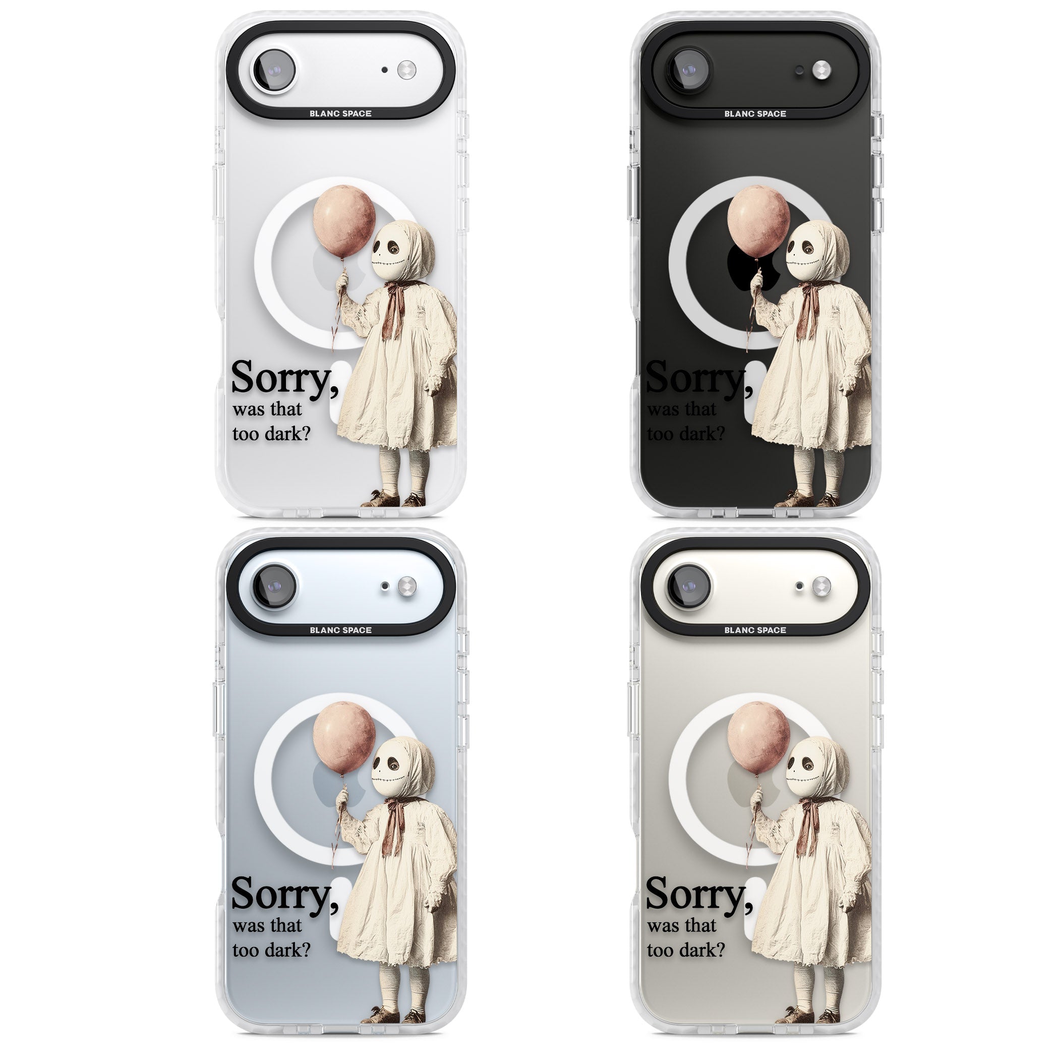 Sorry Was That Too Dark iPhone 17 Air Impact Pro Clear Phone Case APT Impact Protection