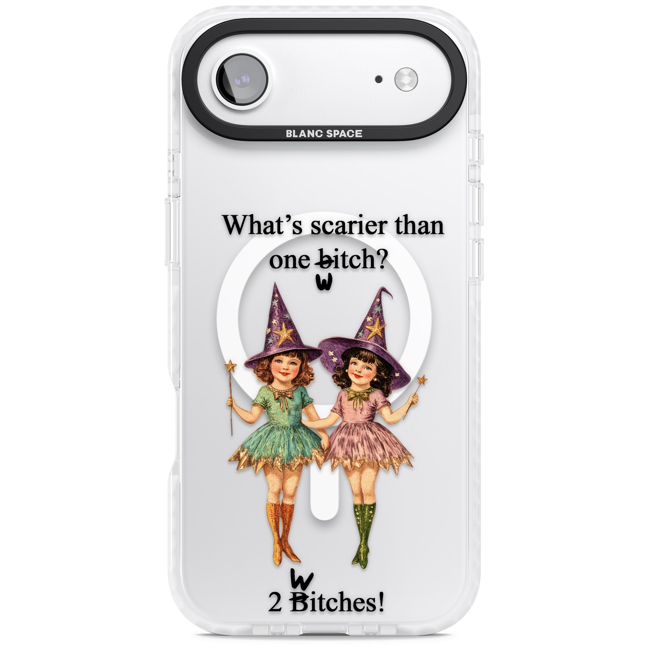 Two Witches iPhone 17 Air Impact Pro Clear Phone Case