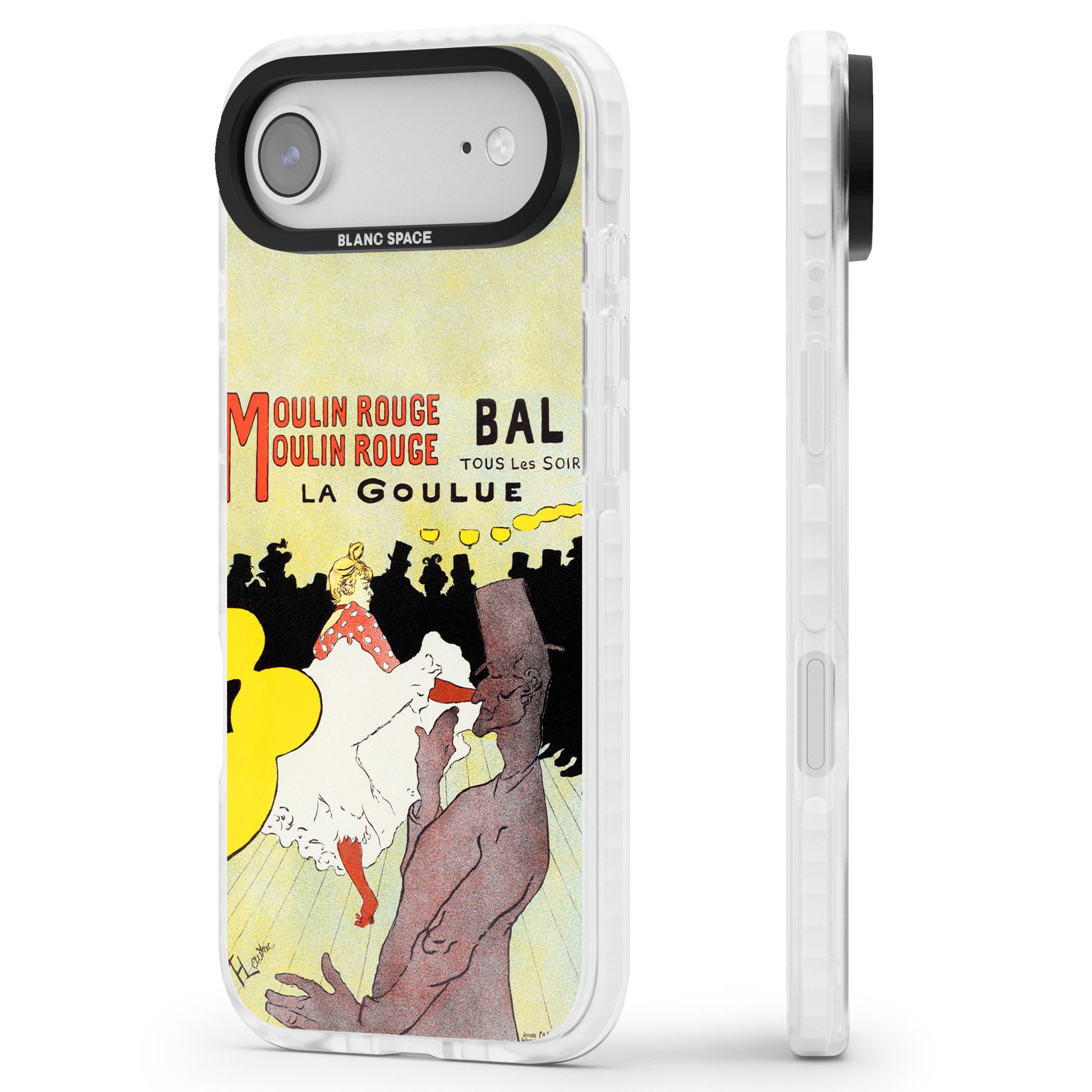 Moulin Rouge Poster iPhone 17 Air Impact Pro Clear Phone Case Side Profile