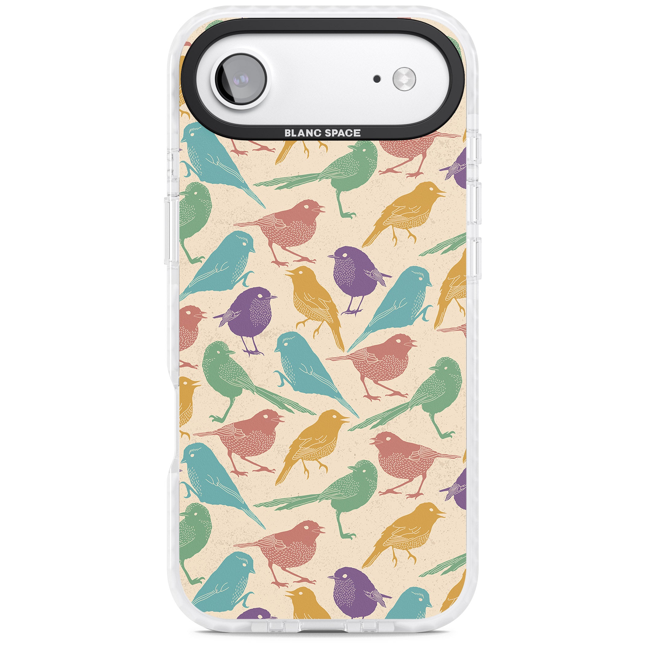 Colorful Feathered Friends iPhone 17 Air Impact Pro Clear Phone Case