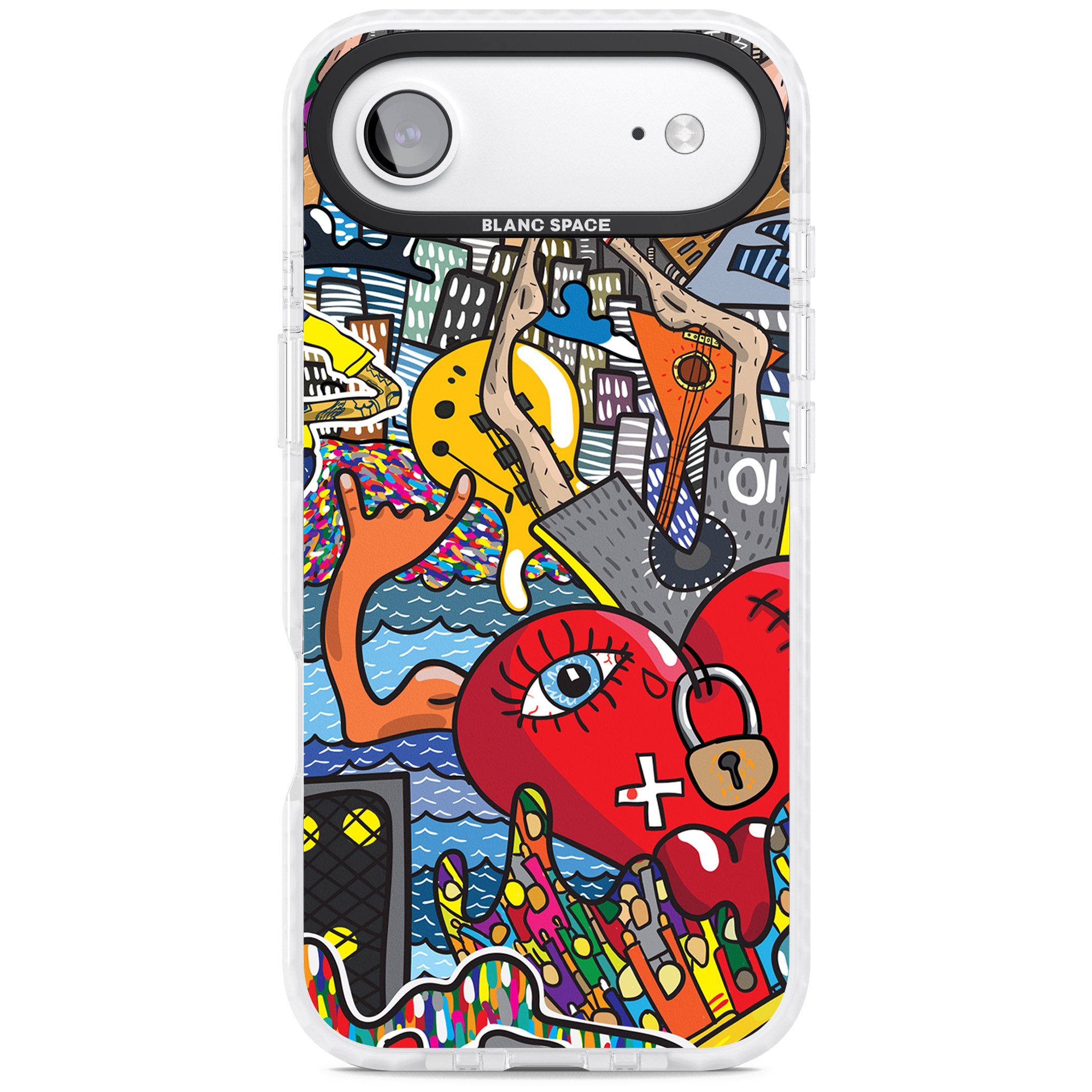 Crowd Tsunami iPhone 17 Air Impact Pro Clear Phone Case