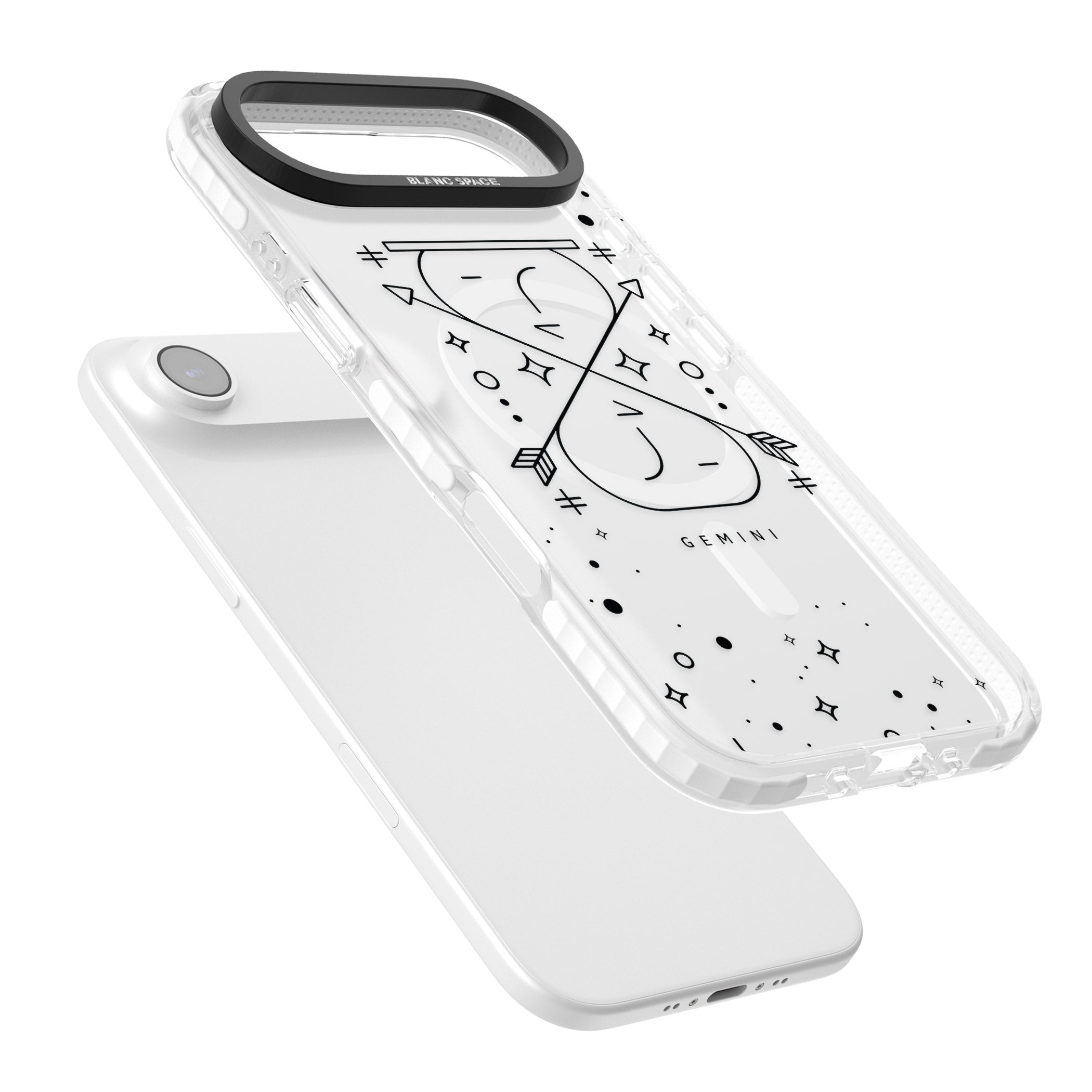 Gemini Zodiac iPhone 17 Air Impact Pro Clear Phone Case Colours