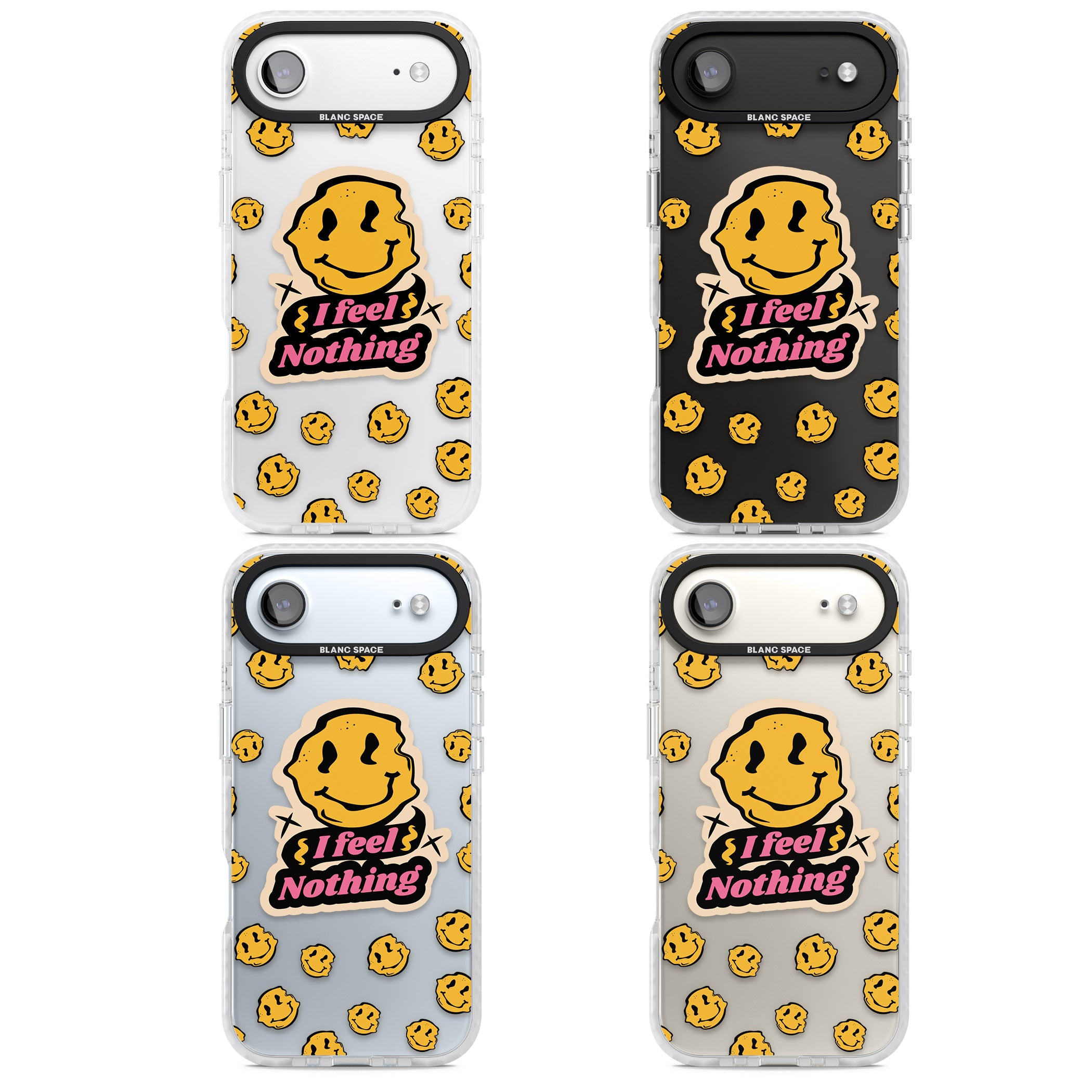 I Feel Nothing (Clear) iPhone 17 Air Impact Clear Phone Case APT Impact Protection