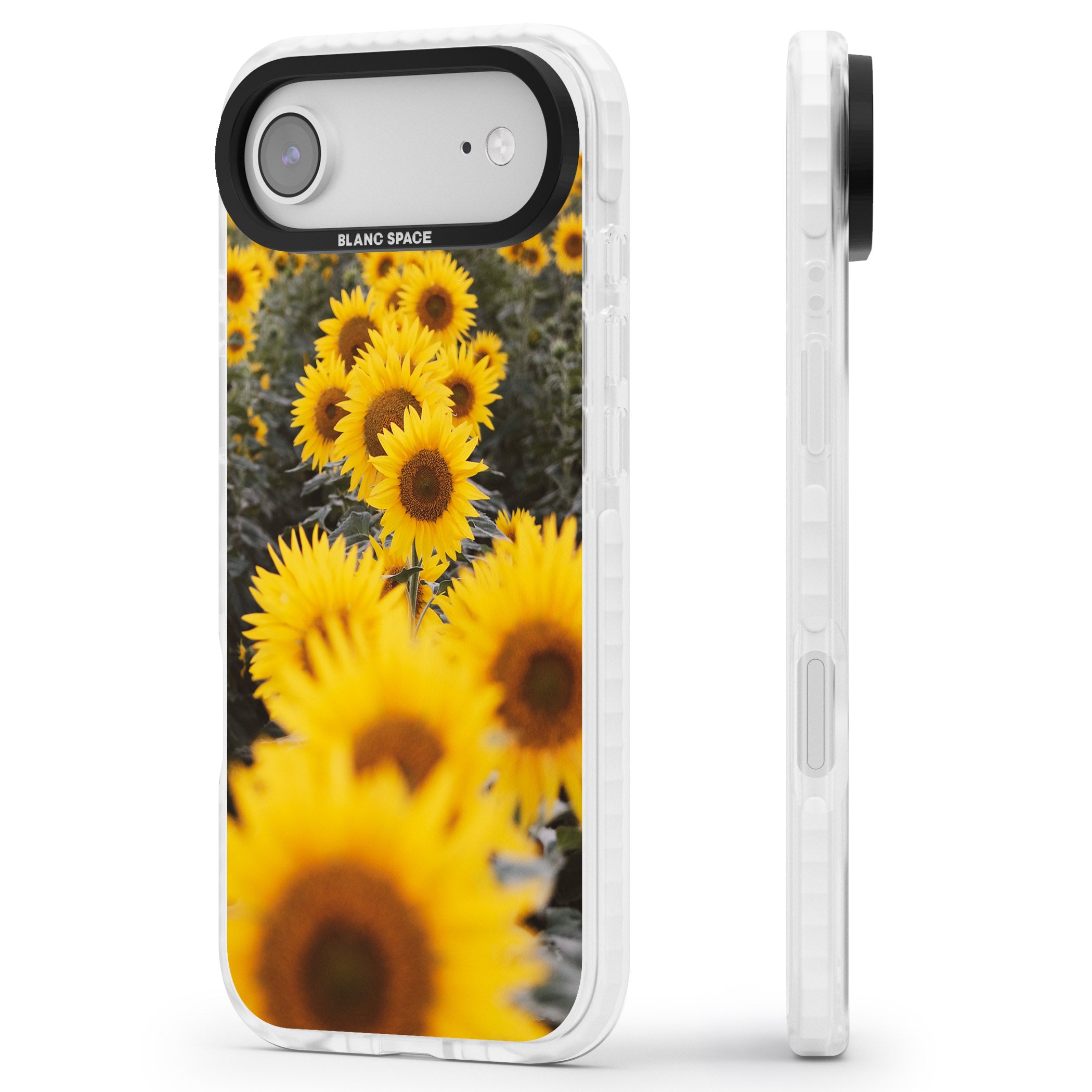 Sunflower Field iPhone 17 Air Impact Clear Phone Case Side Profile