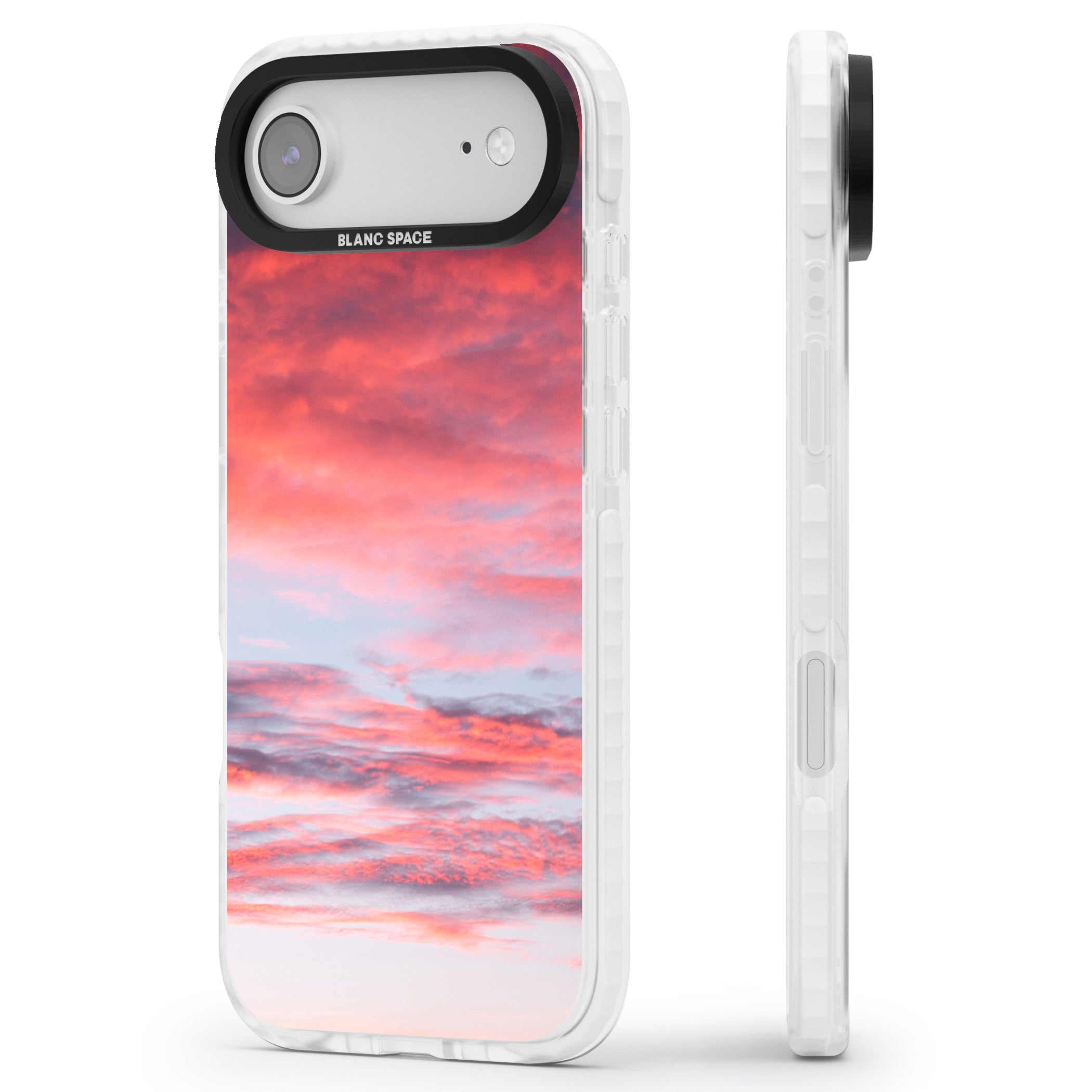 Sunset Skies iPhone 17 Air Impact Clear Phone Case Side Profile