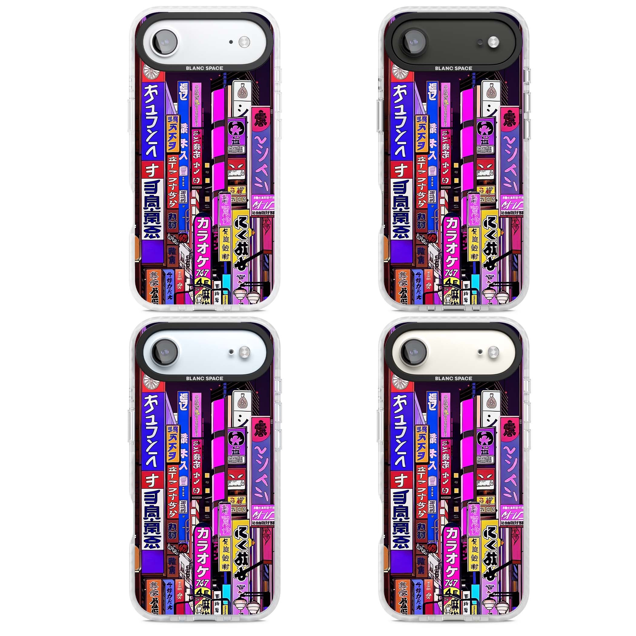 NEON NIGHT anime iPhone case | Black Impact case for iPhone Air