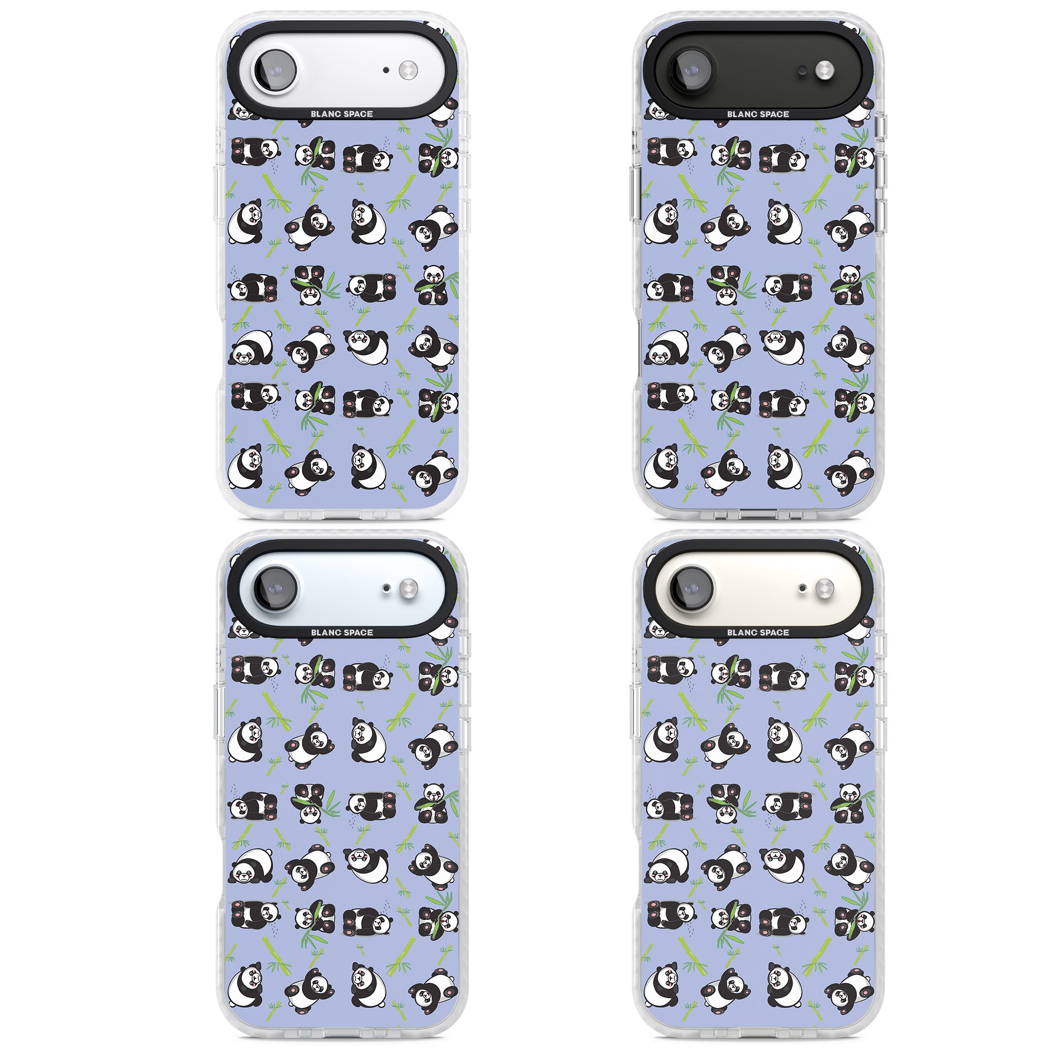Panda Pattern iPhone 17 Air Impact Clear Phone Case APT Impact Protection