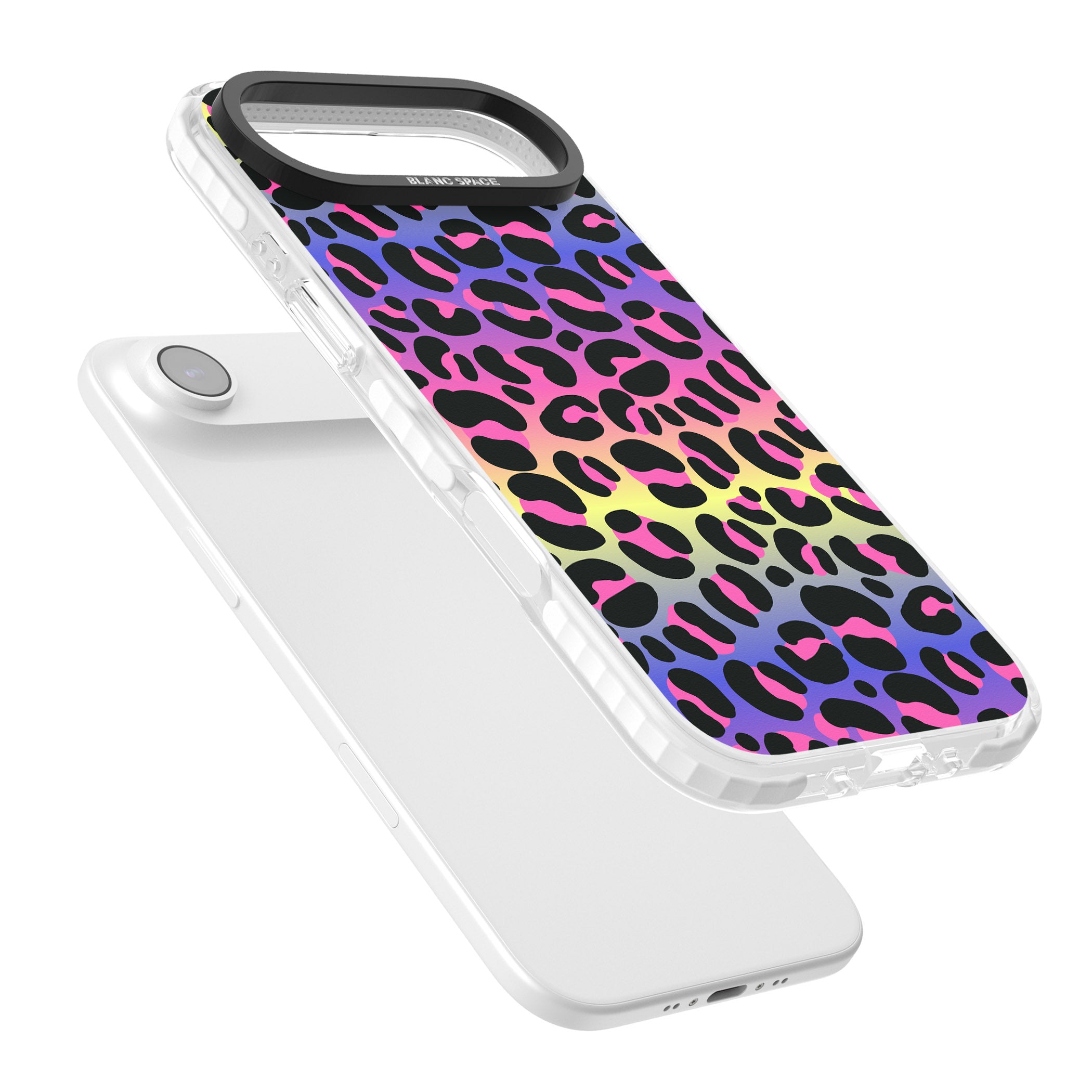 Rainbow Gradient Leopard iPhone 17 Air Impact Clear Phone Case Colours