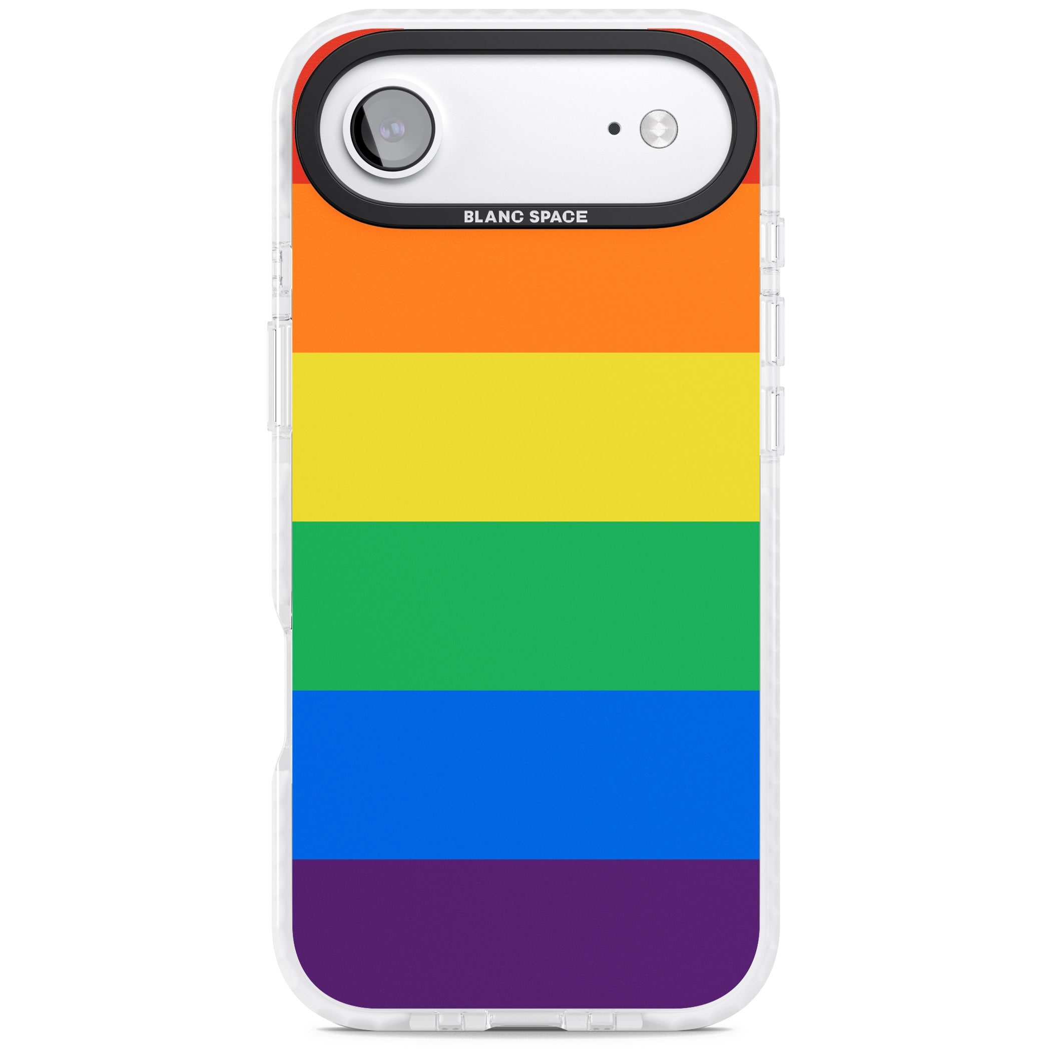 Rainbow Stripes iPhone 17 Air Impact Clear Phone Case