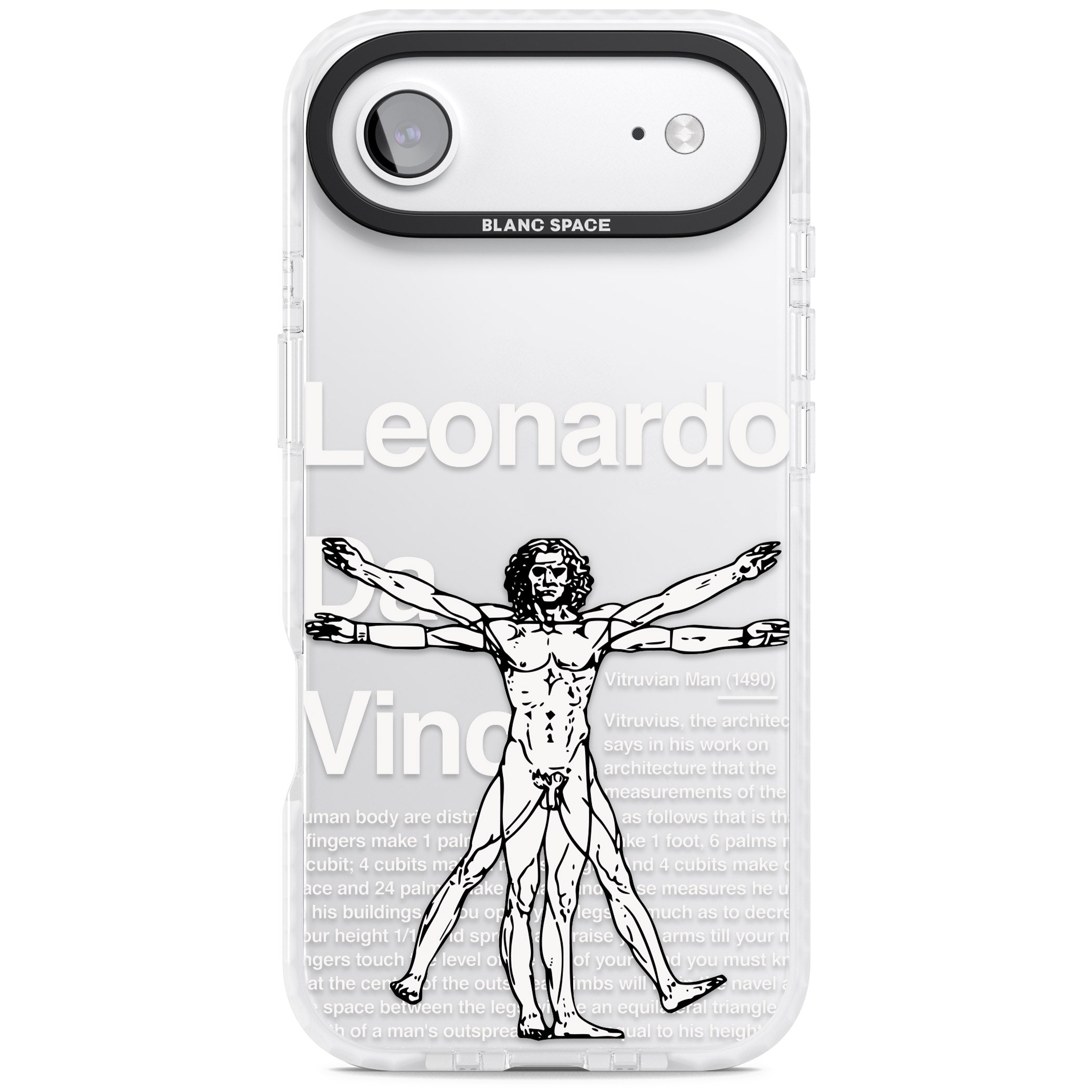 Vitruvian Man iPhone 17 Air Impact Clear Phone Case