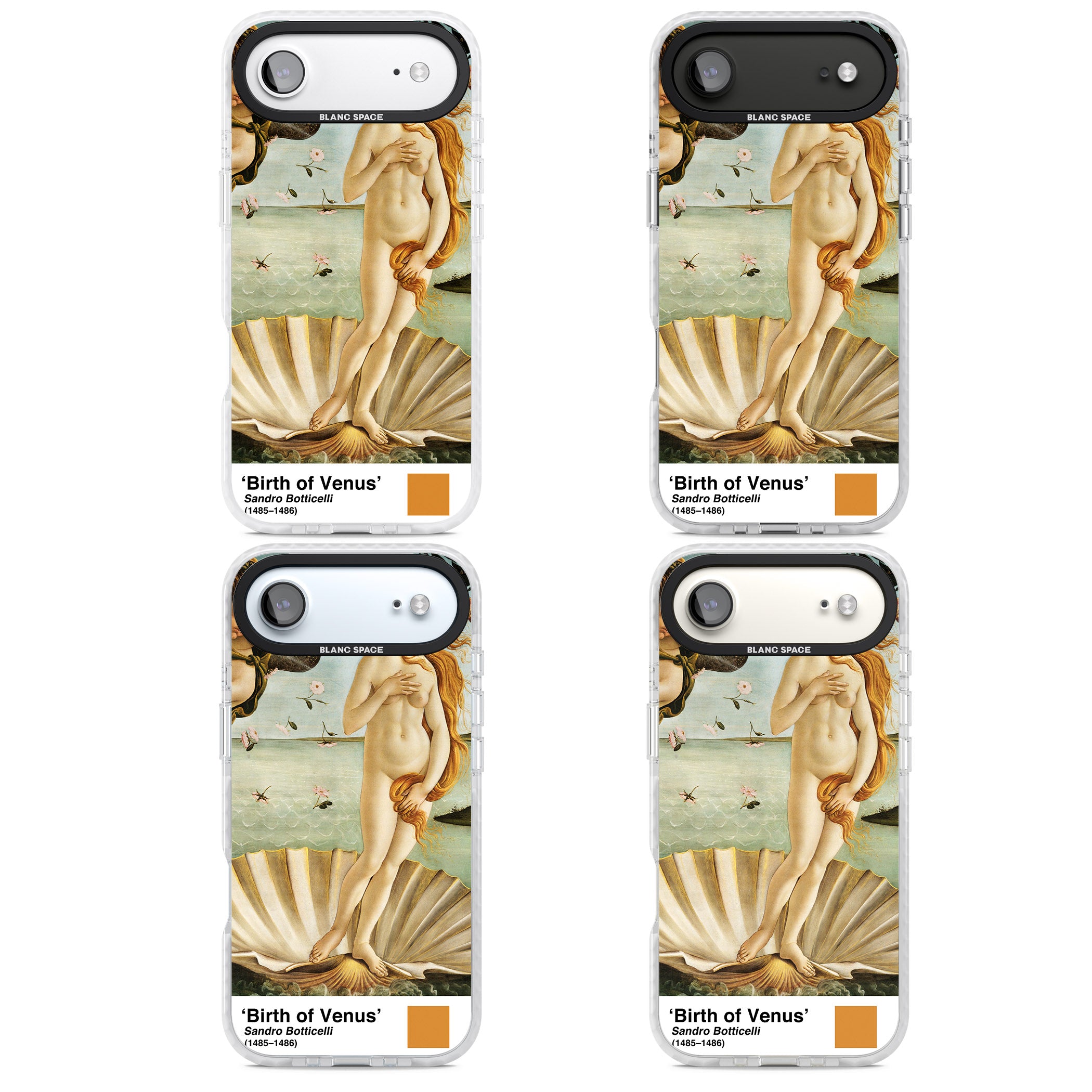 The Birth Of Venus iPhone 17 Air Impact Clear Phone Case APT Impact Protection