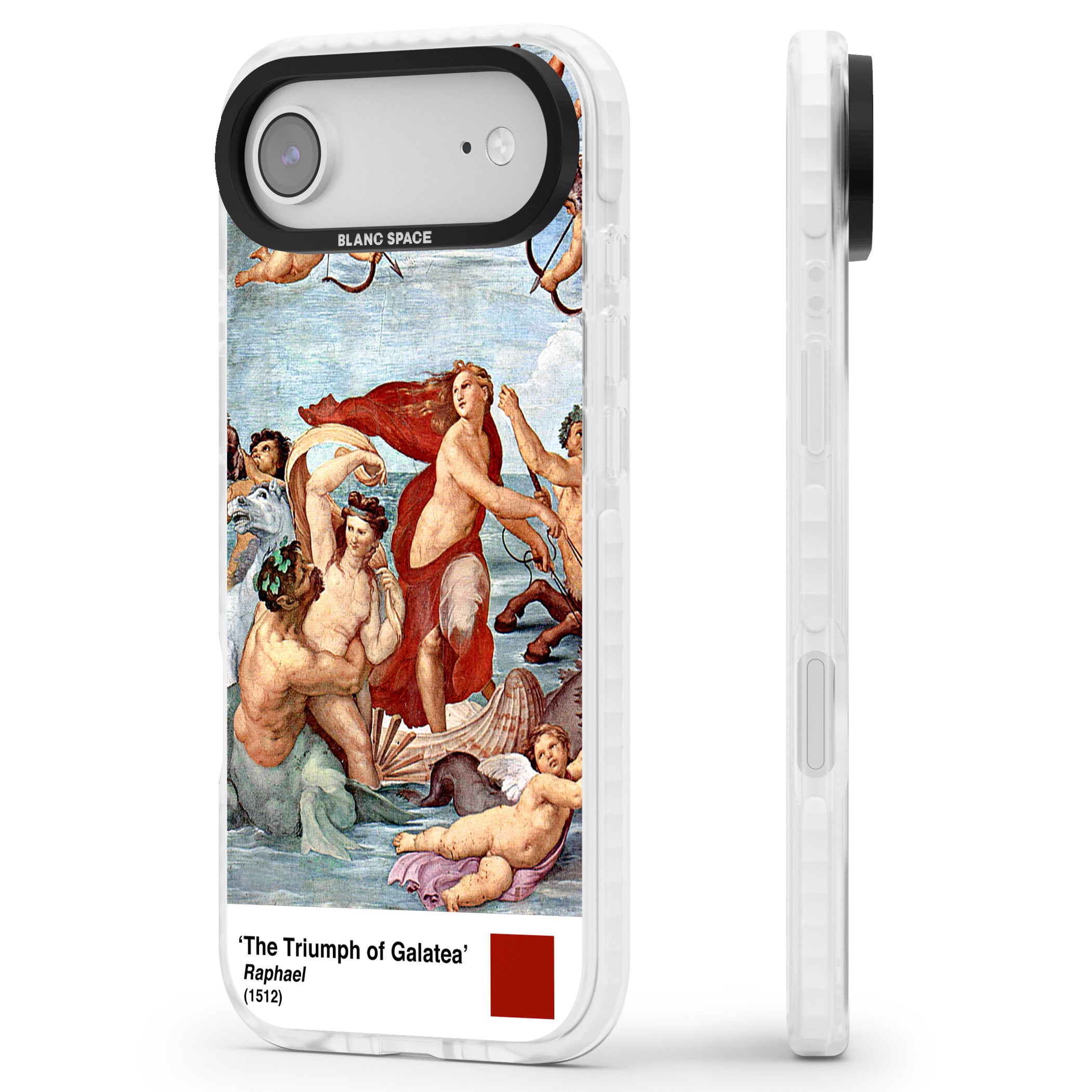 The Triumph Of Galatea iPhone 17 Air Impact Clear Phone Case Side Profile