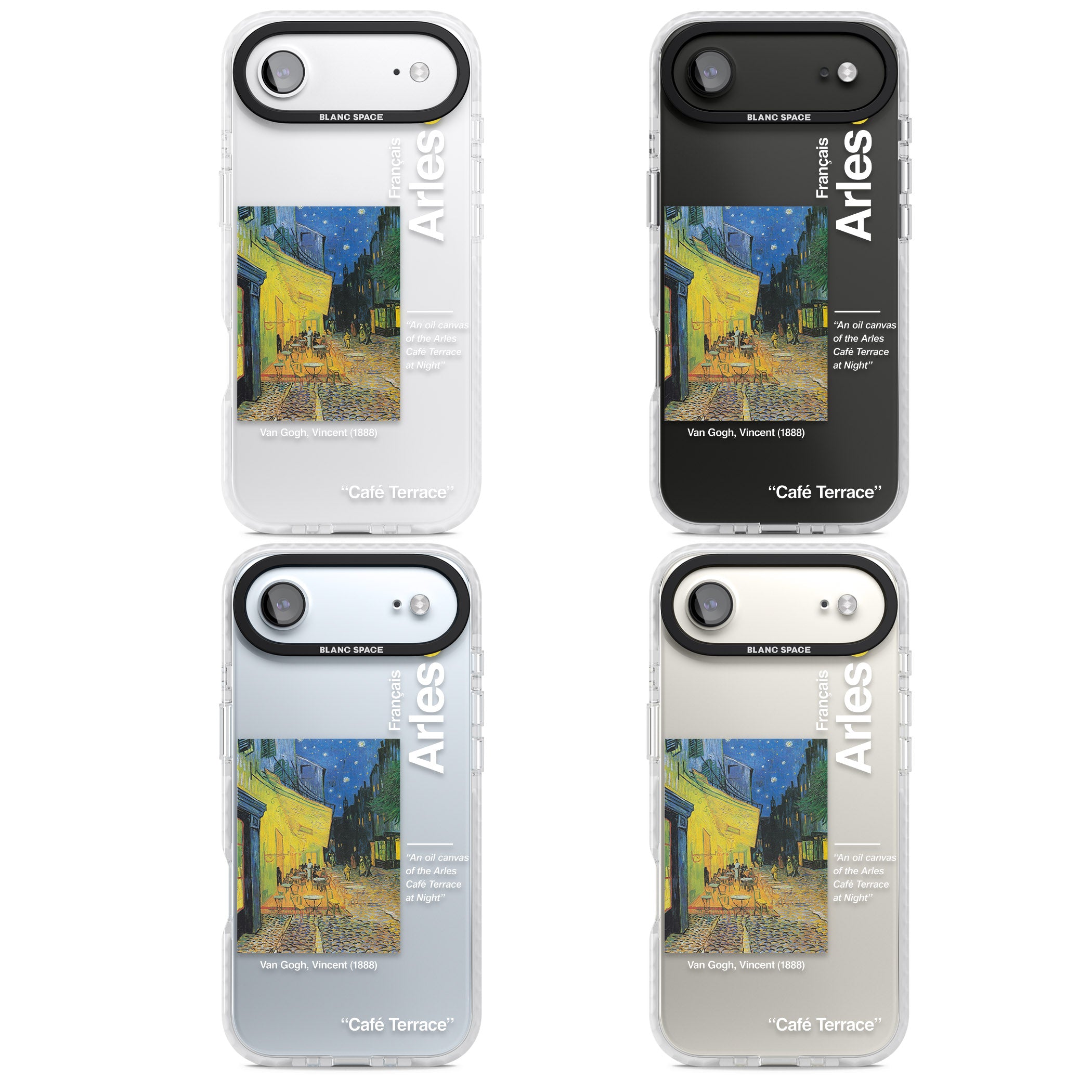 Cafe Terrace At Night iPhone 17 Air Impact Clear Phone Case APT Impact Protection