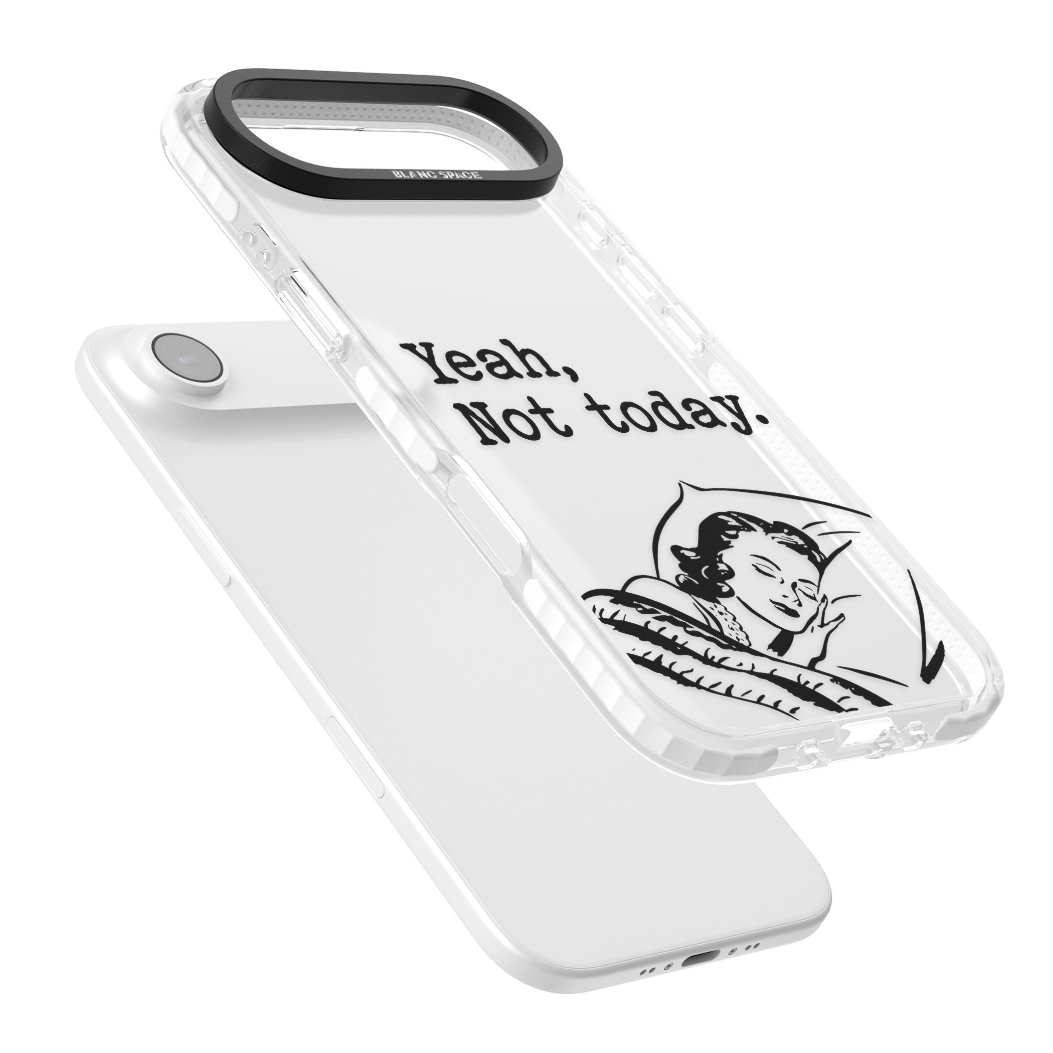 Yeah, Not Today iPhone 17 Air Impact Clear Phone Case Colours