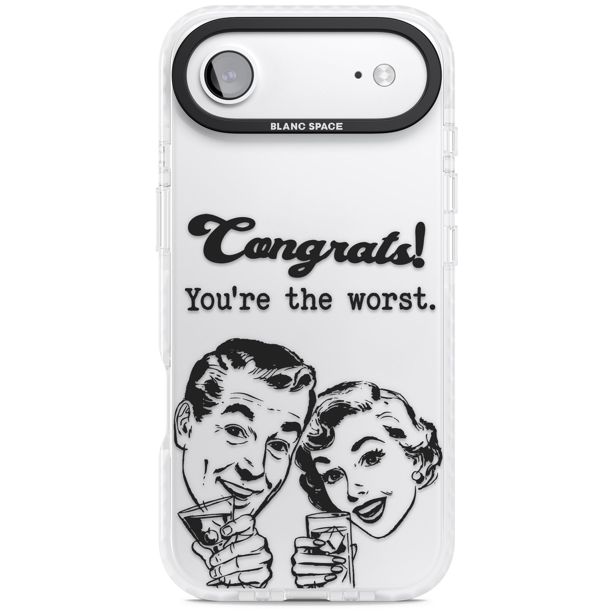 Congrats Youre The Worst iPhone 17 Air Impact Clear Phone Case