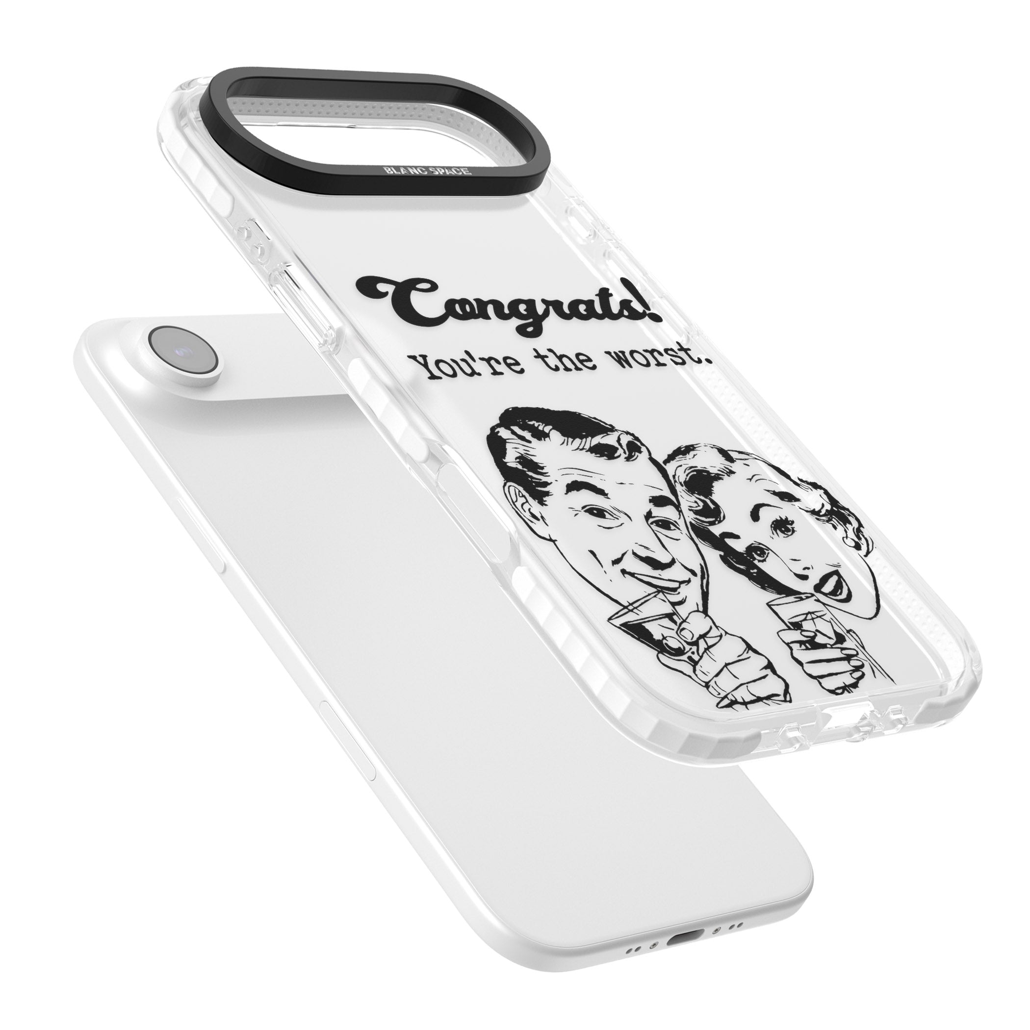 Congrats Youre The Worst iPhone 17 Air Impact Clear Phone Case Colours