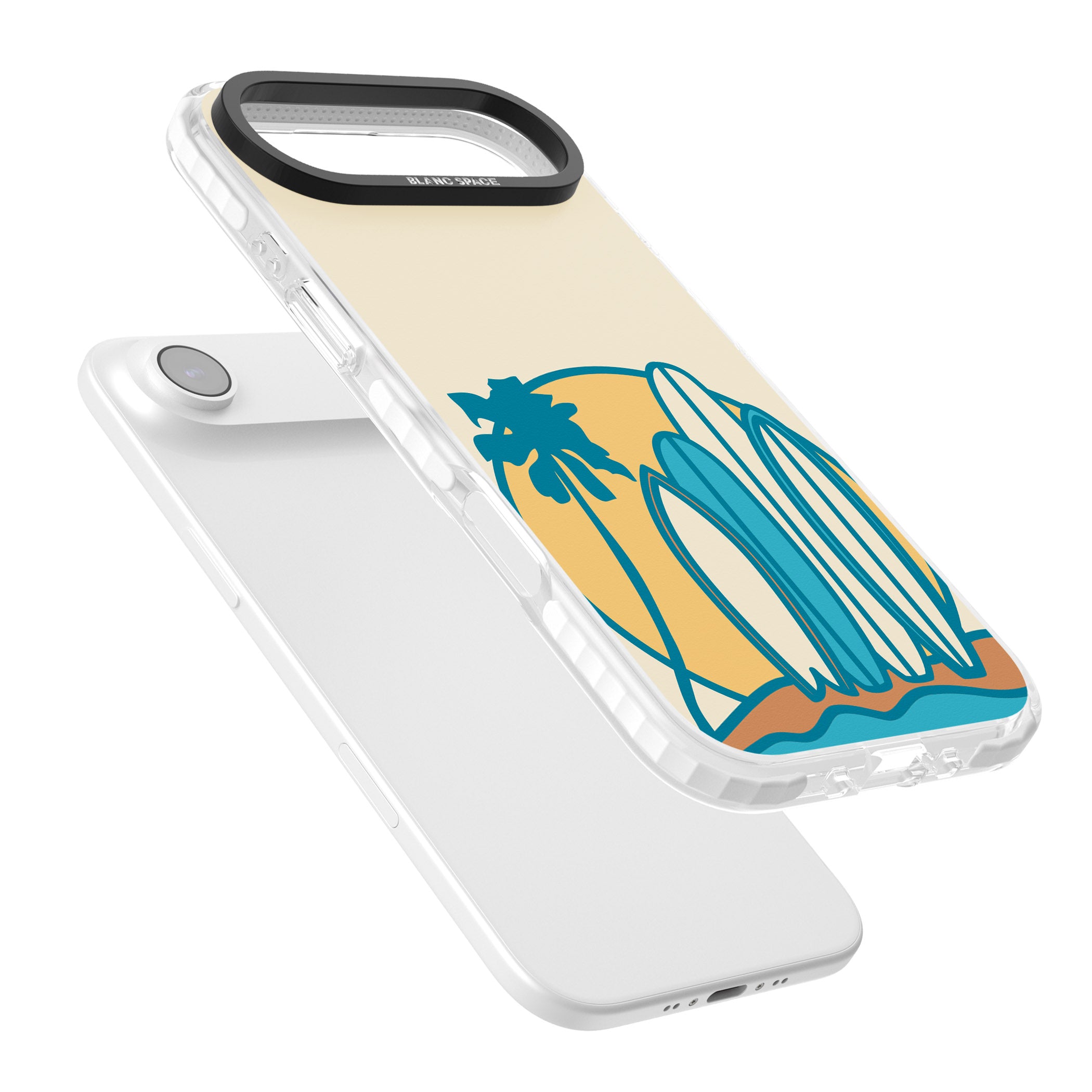 Coastal Surf Vibes iPhone 17 Air Impact Clear Phone Case Colours