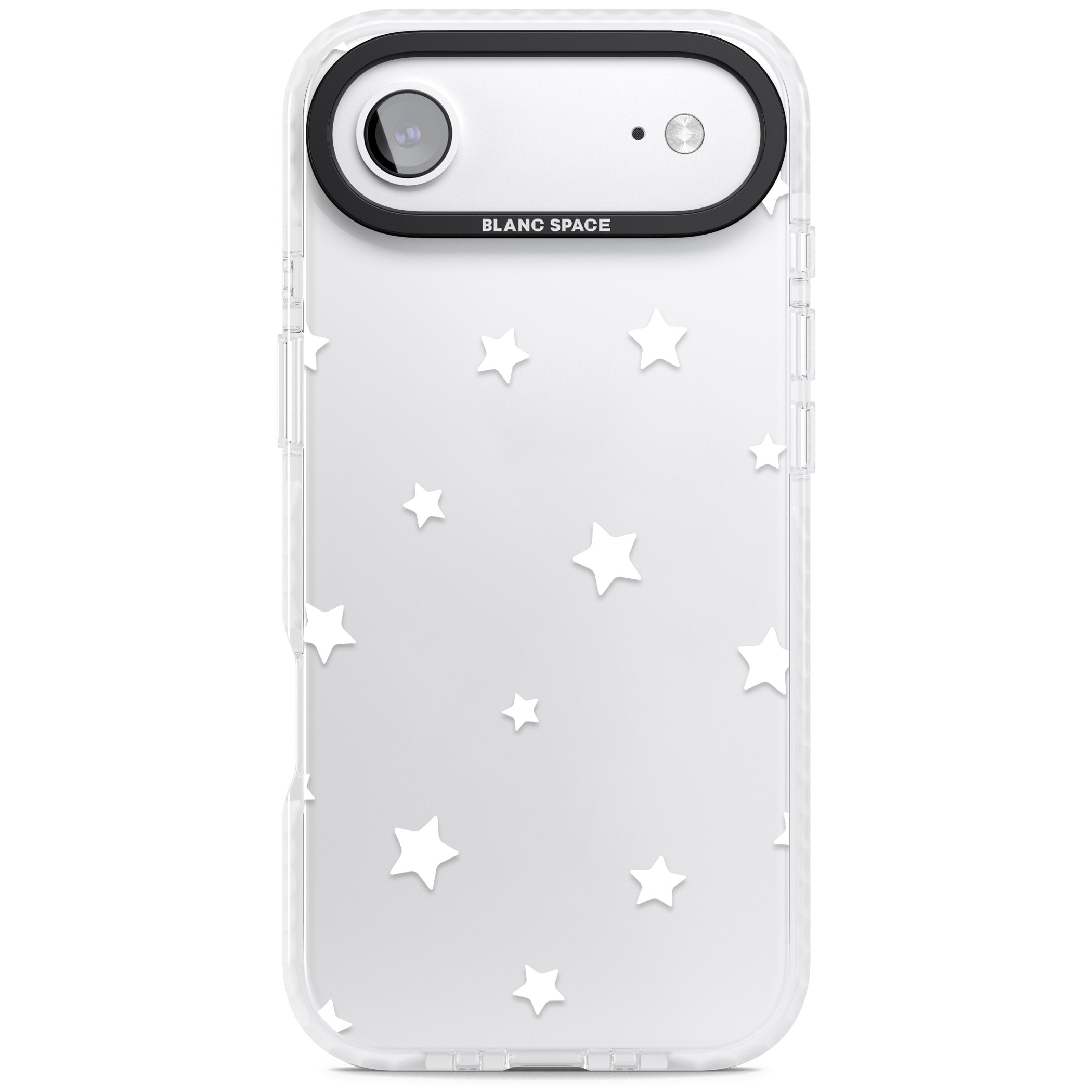 Starry Night White Stars iPhone 17 Air Impact Clear Phone Case