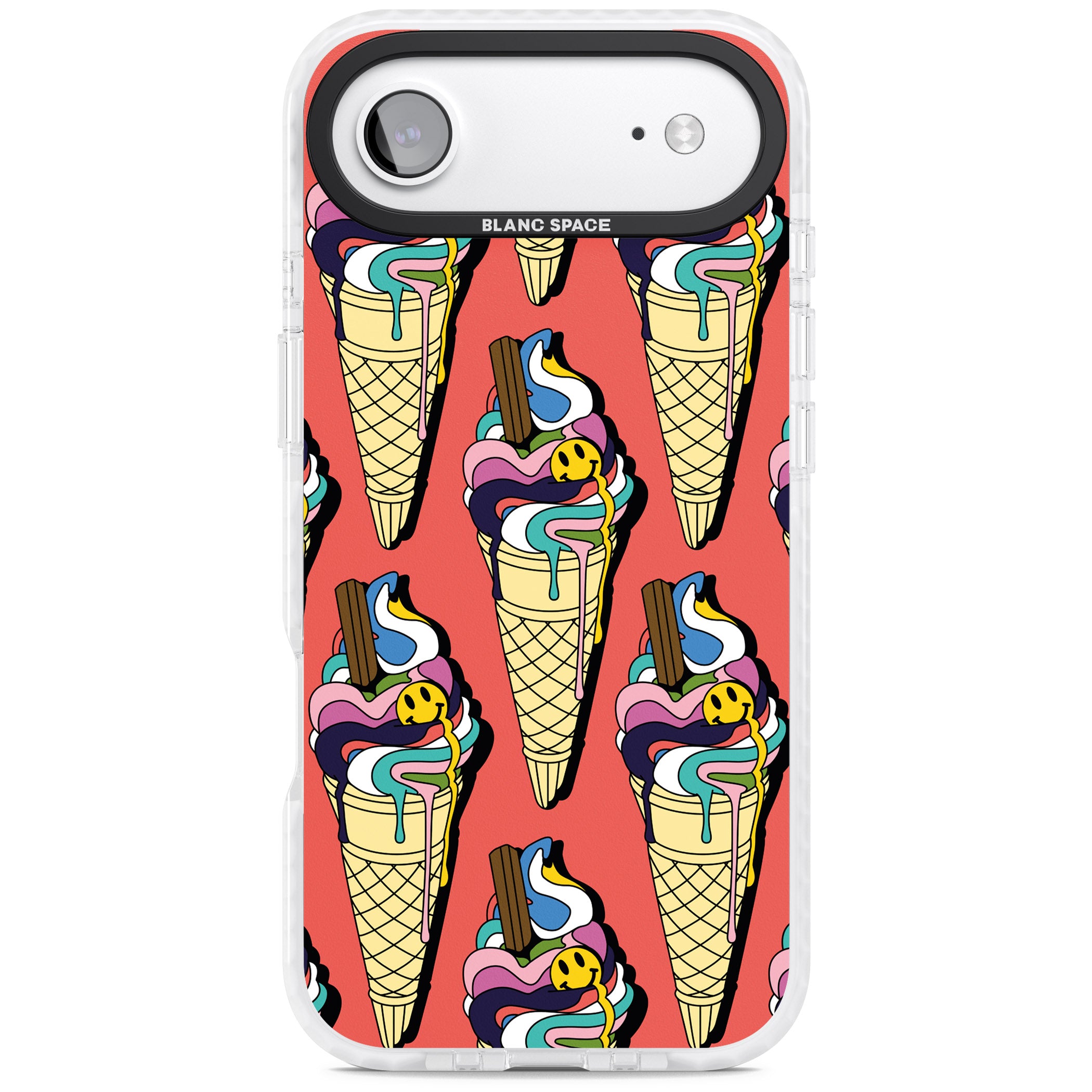 Trip & Drip Ice Cream (Red) iPhone 17 Air Impact Clear Phone Case