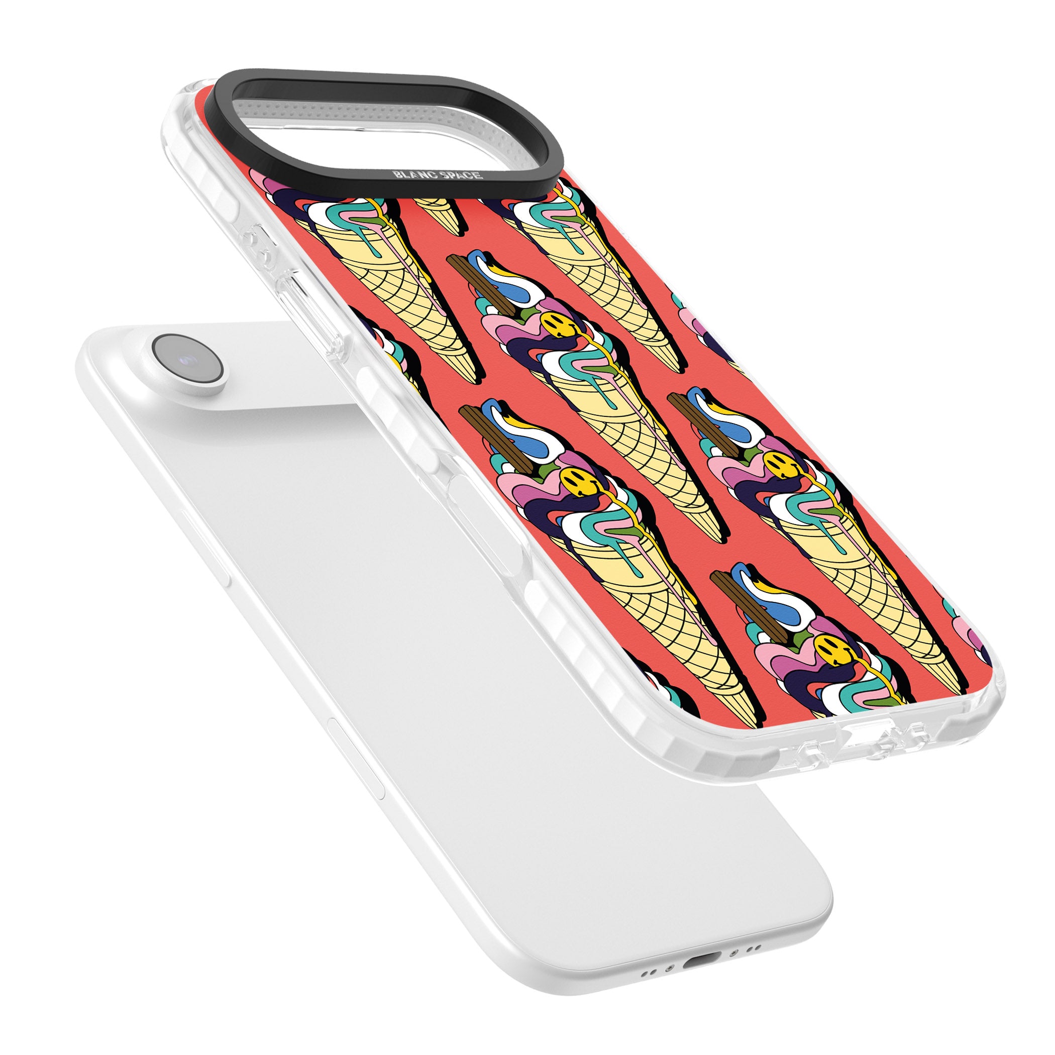 Trip & Drip Ice Cream (Red) iPhone 17 Air Impact Clear Phone Case Colours