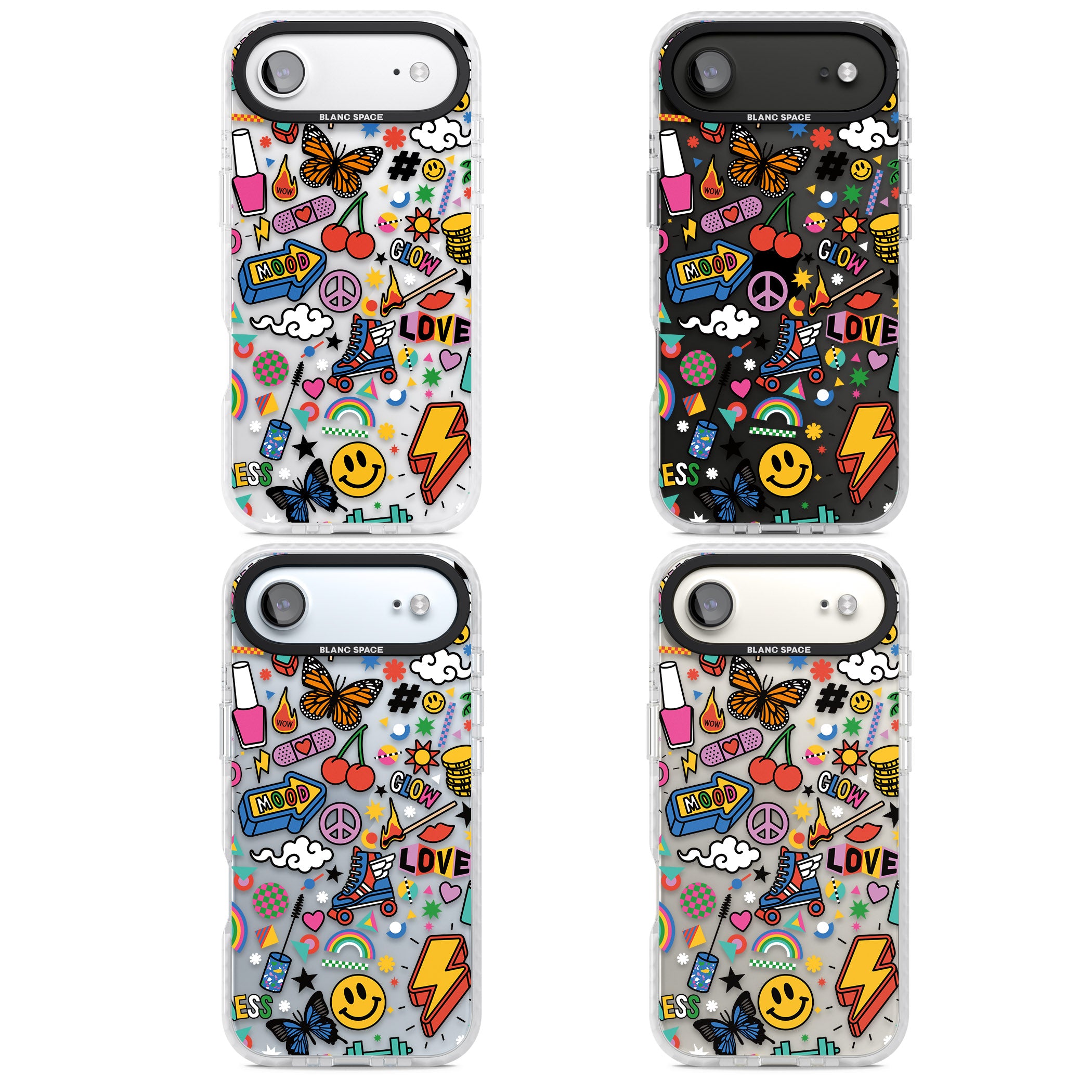 Electric Love iPhone 17 Air Impact Clear Phone Case APT Impact Protection