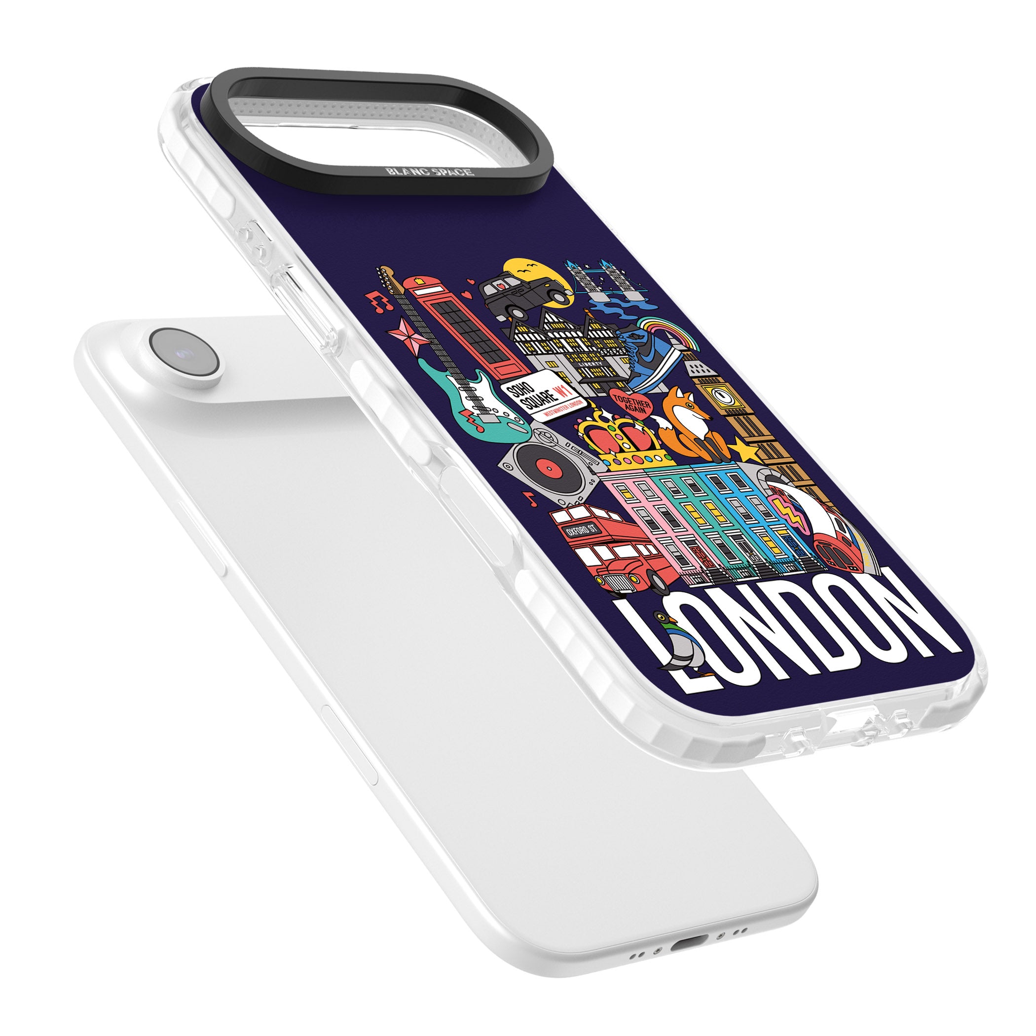 London Calling iPhone 17 Air Impact Clear Phone Case Colours