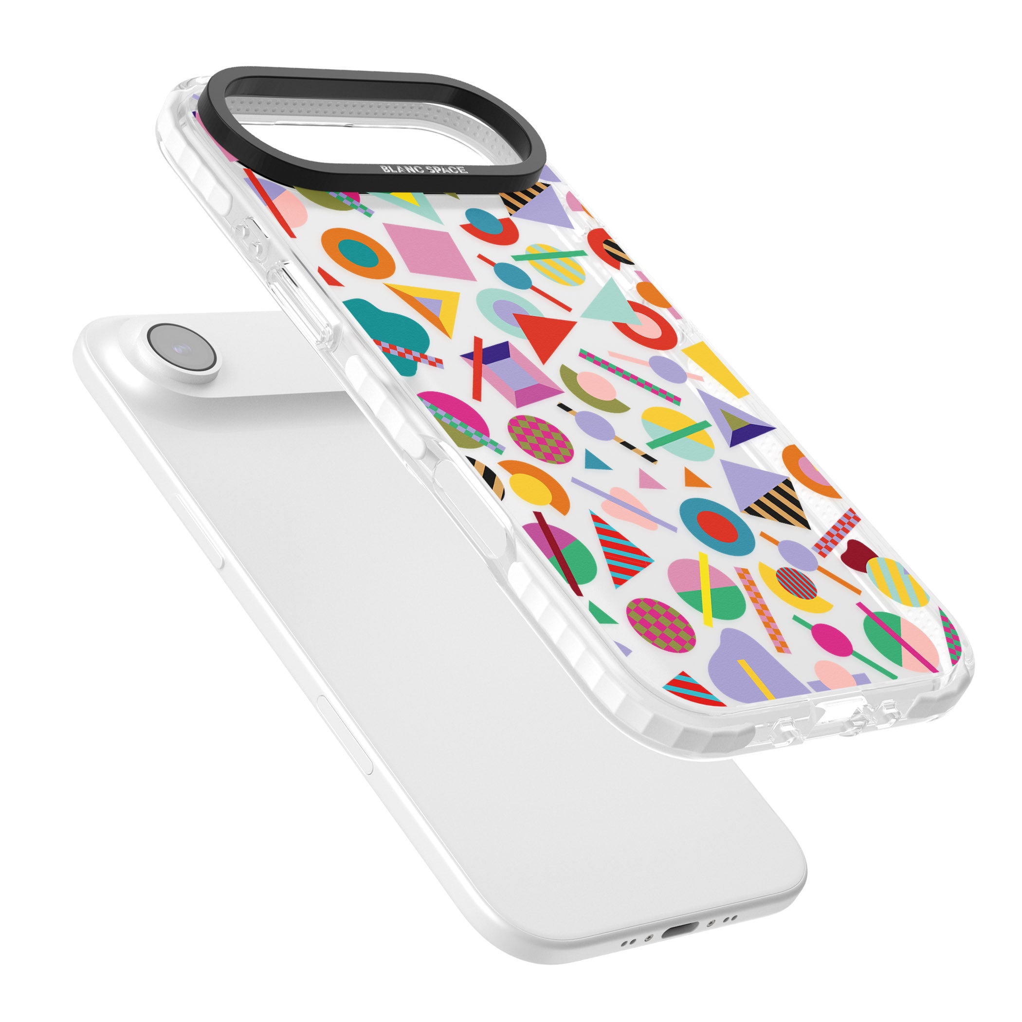 Retro Carnival Shapes iPhone 17 Air Impact Clear Phone Case Colours