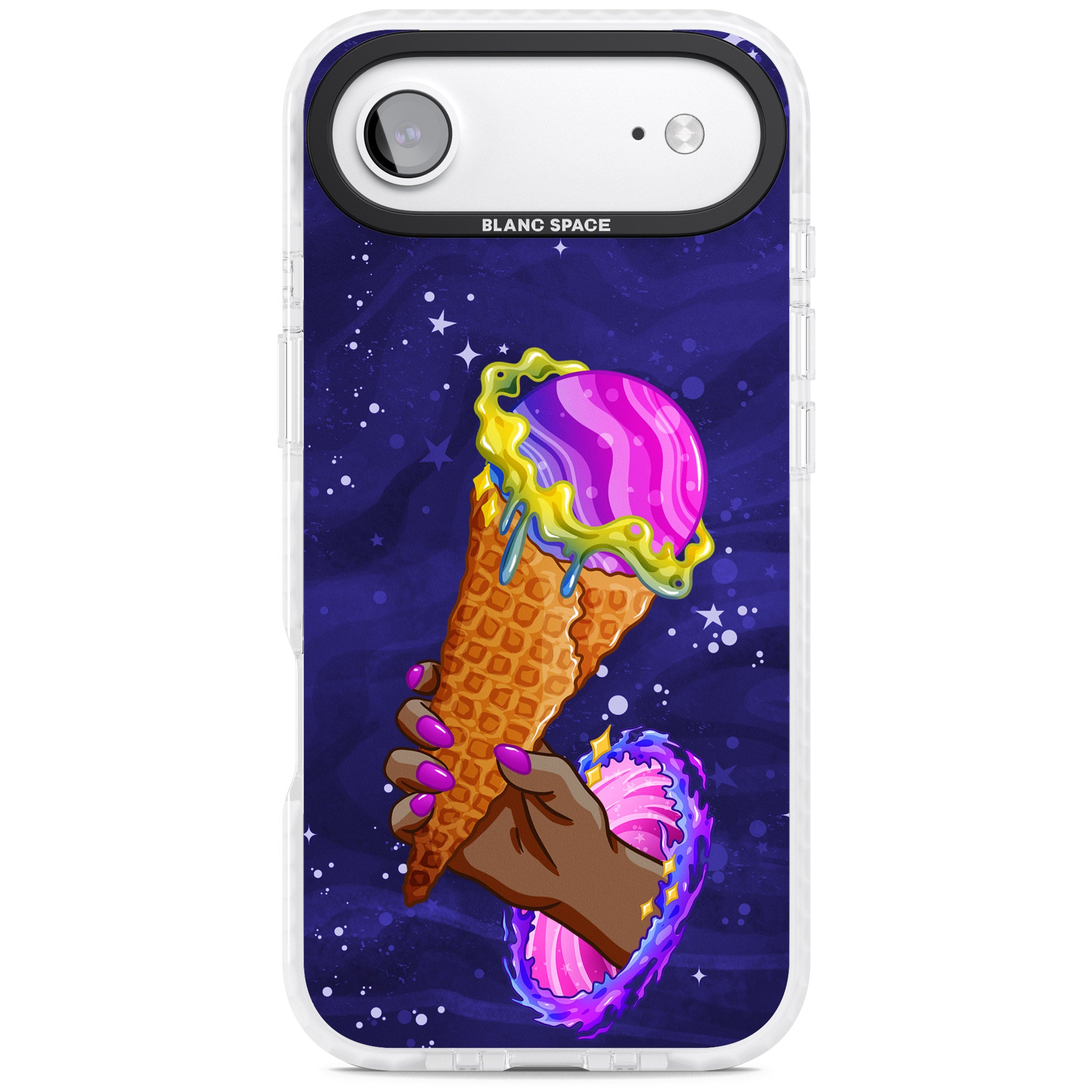 Interdimensional Ice Cream iPhone 17 Air Impact Clear Phone Case