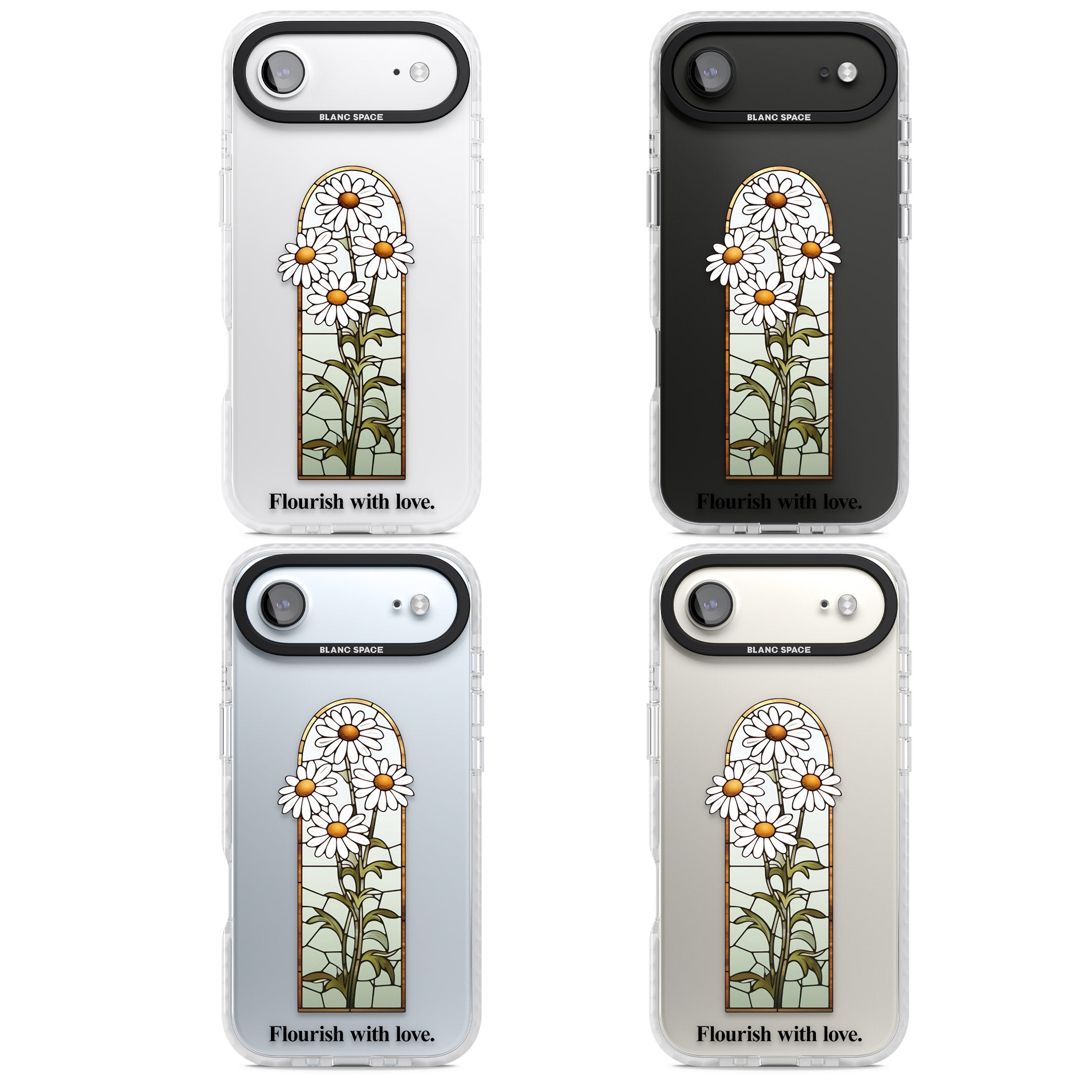 Flourish With Love iPhone 17 Air Impact Clear Phone Case APT Impact Protection