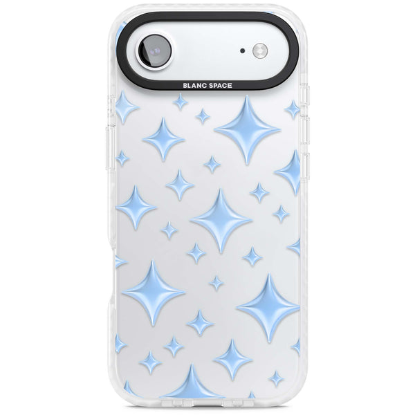Blue Puff Sparkle Pattern