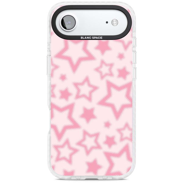 Pink Halftone Stars