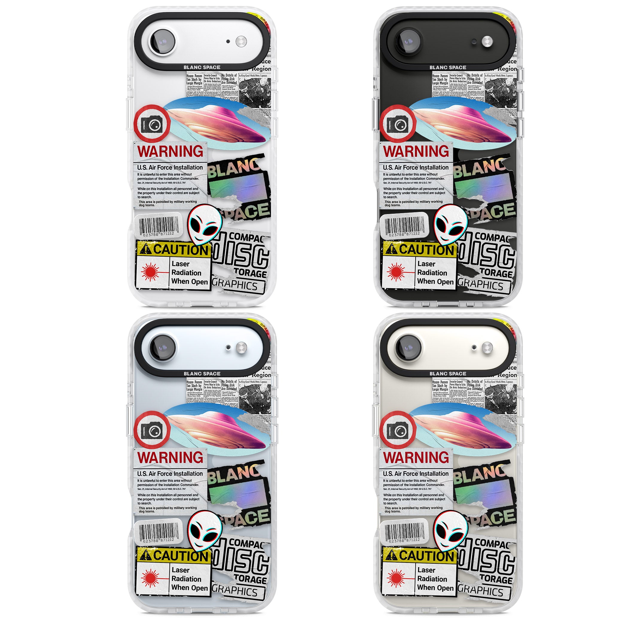 Cosmic Encounters iPhone 17 Air Impact Clear Phone Case APT Impact Protection