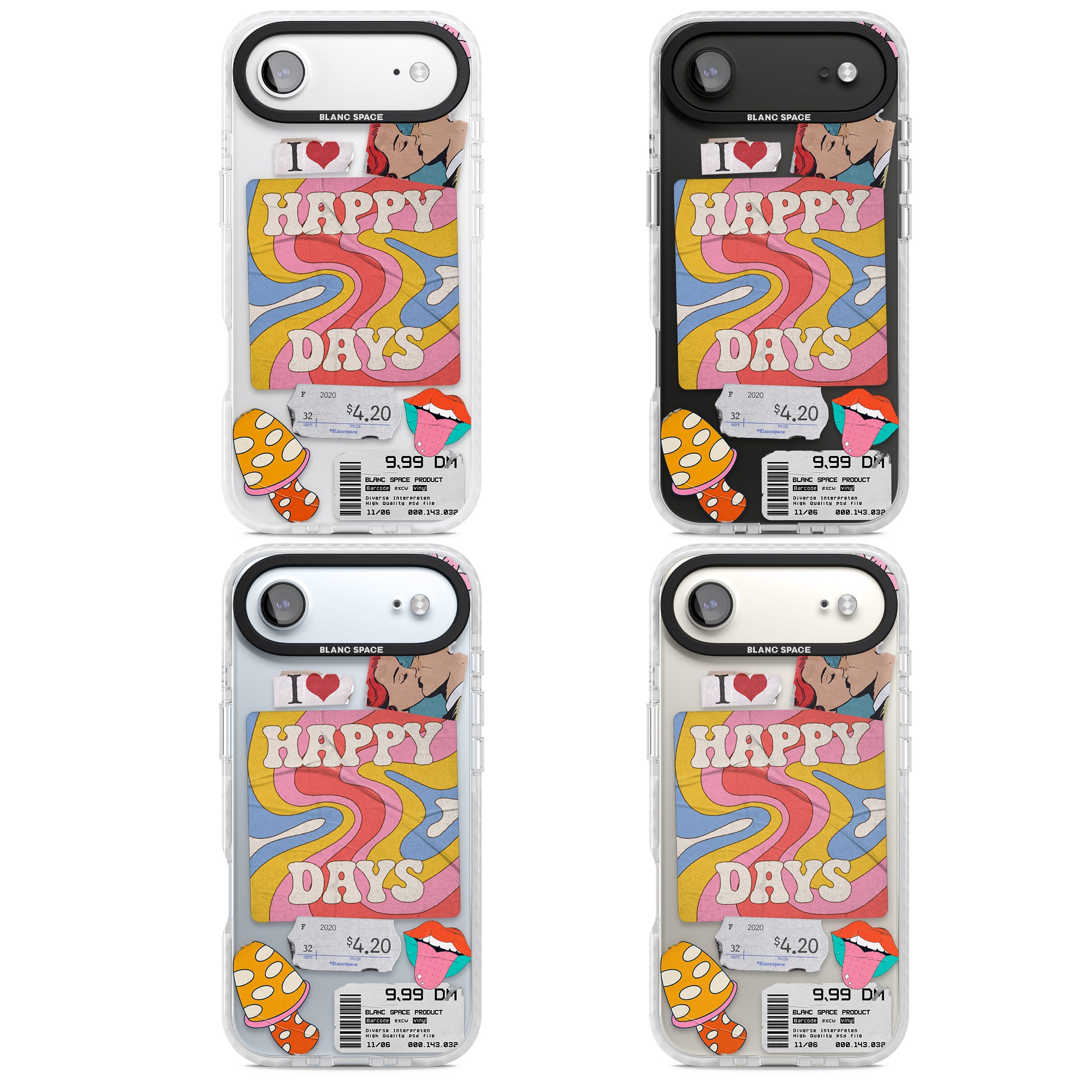 Groovy Trip iPhone 17 Air Impact Clear Phone Case APT Impact Protection