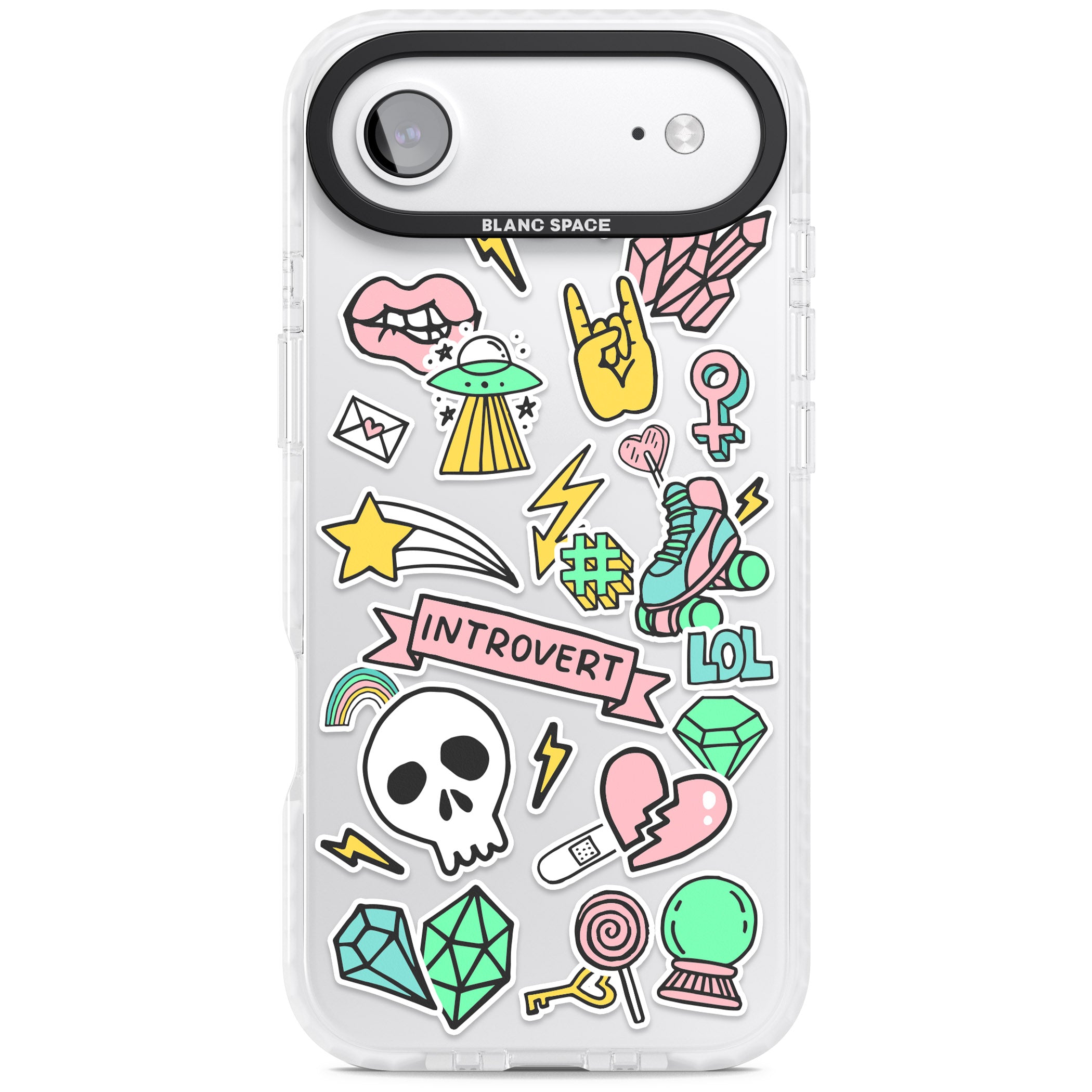Introvert Sticker iPhone 17 Air Impact Clear Phone Case