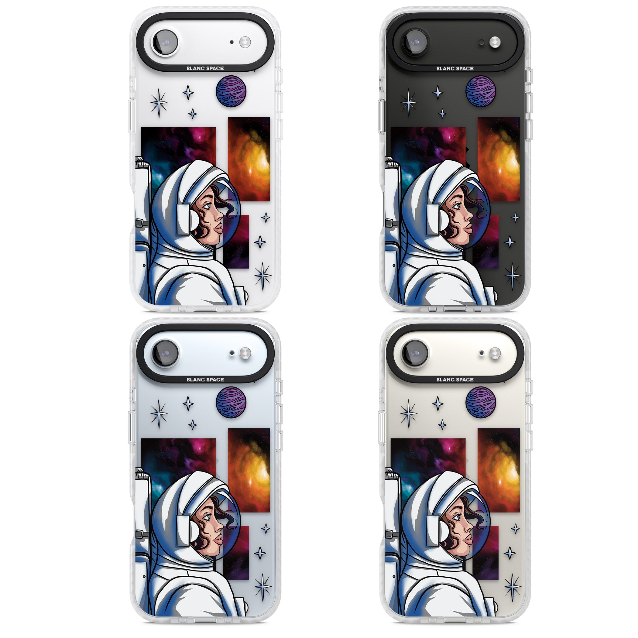 Cosmic Ambition iPhone 17 Air Impact Clear Phone Case APT Impact Protection
