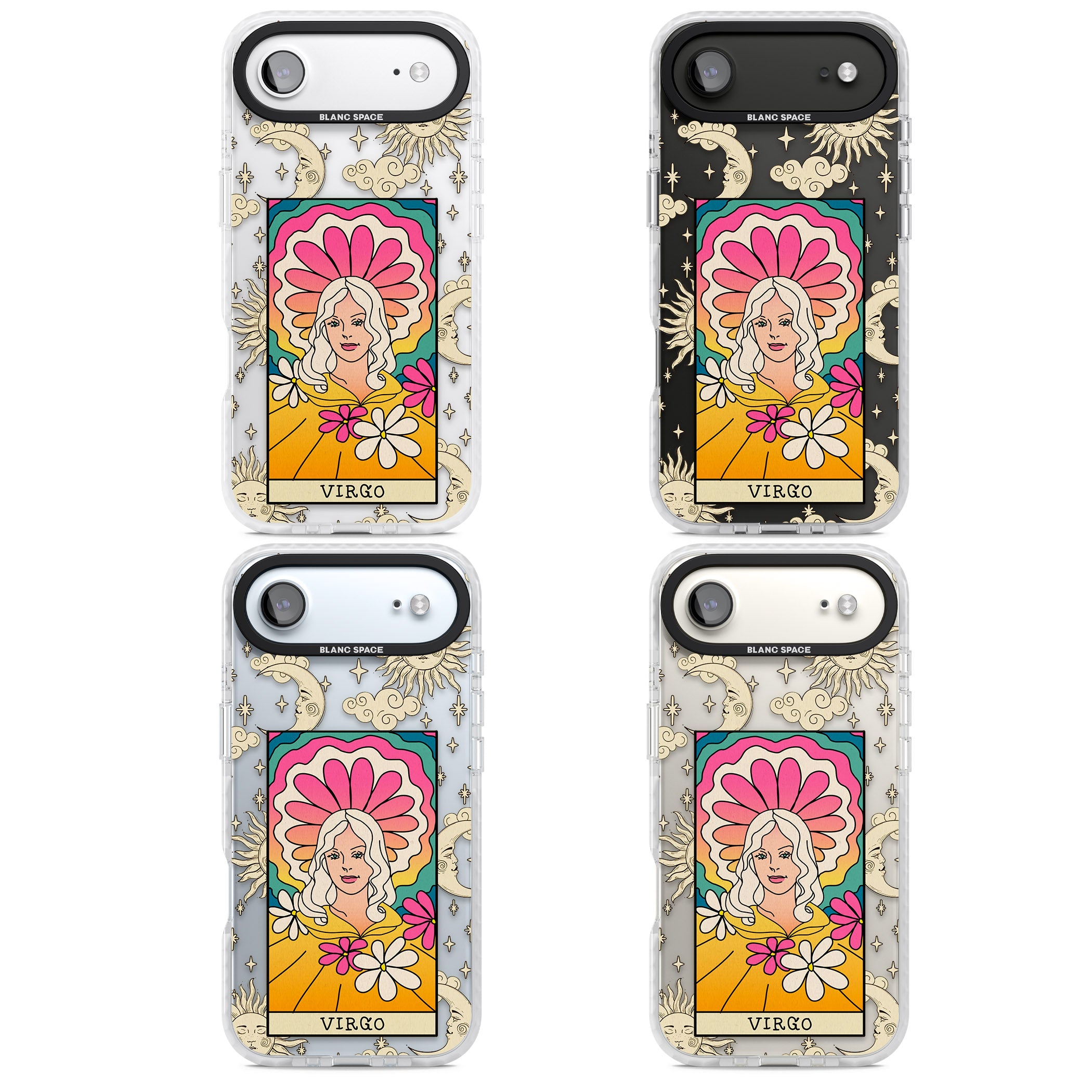 Celestial Zodiac Virgo iPhone 17 Air Impact Clear Phone Case APT Impact Protection