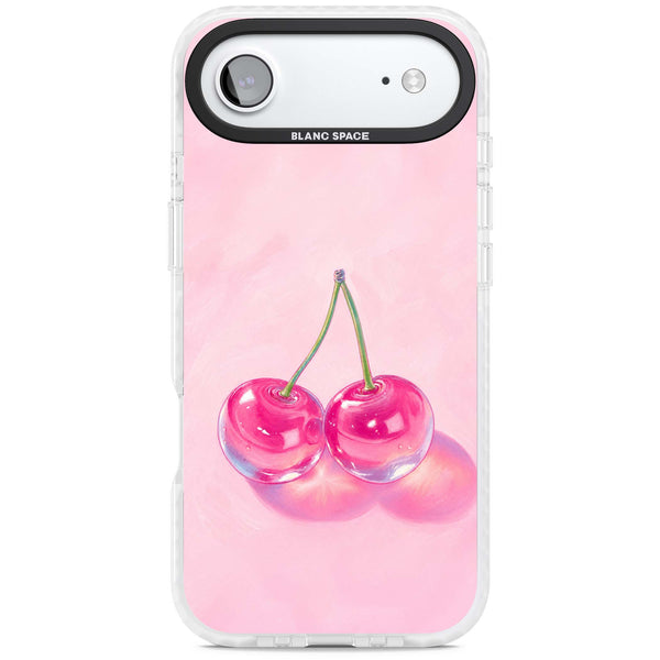 Pink Glass Cherry