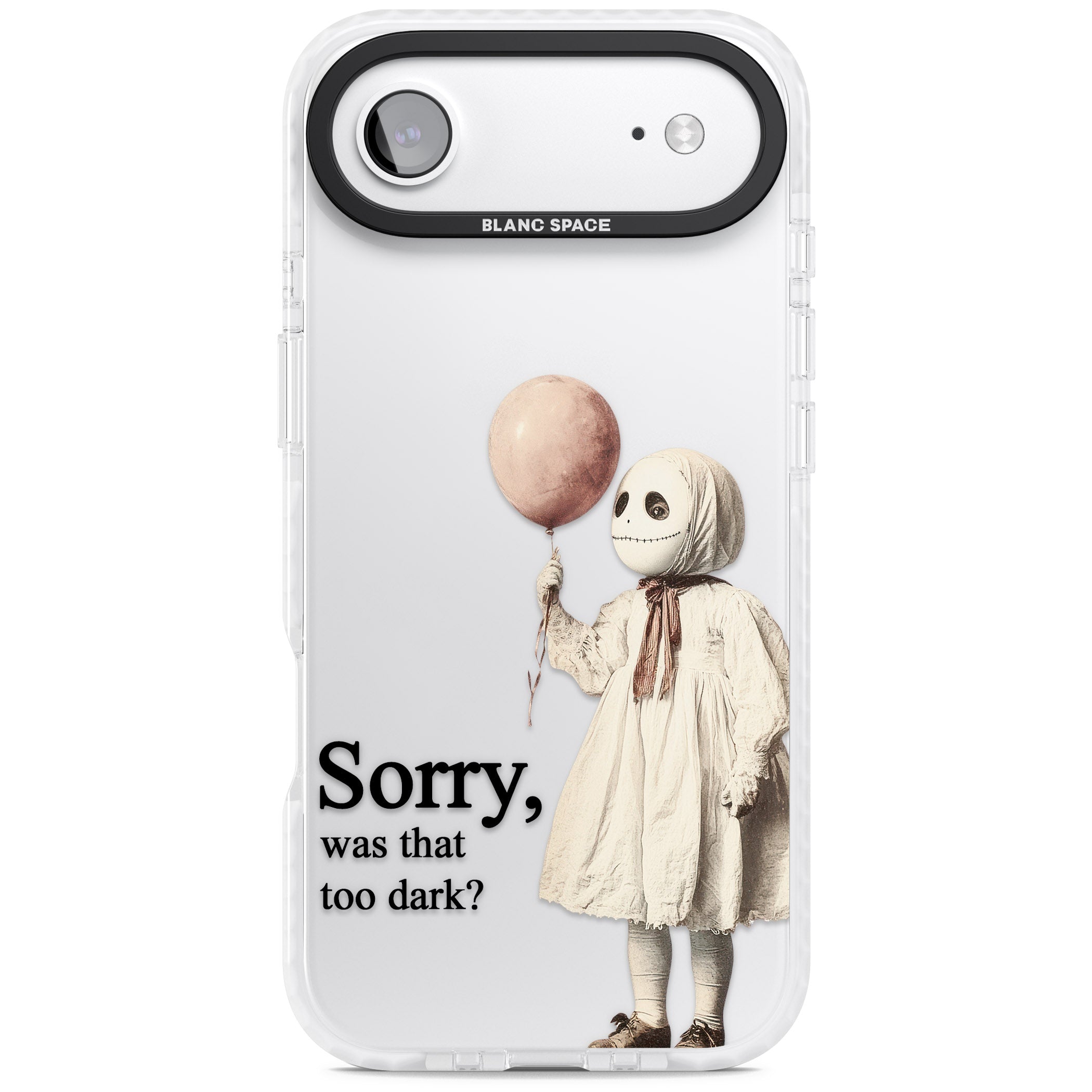 Sorry Was That Too Dark iPhone 17 Air Impact Clear Phone Case