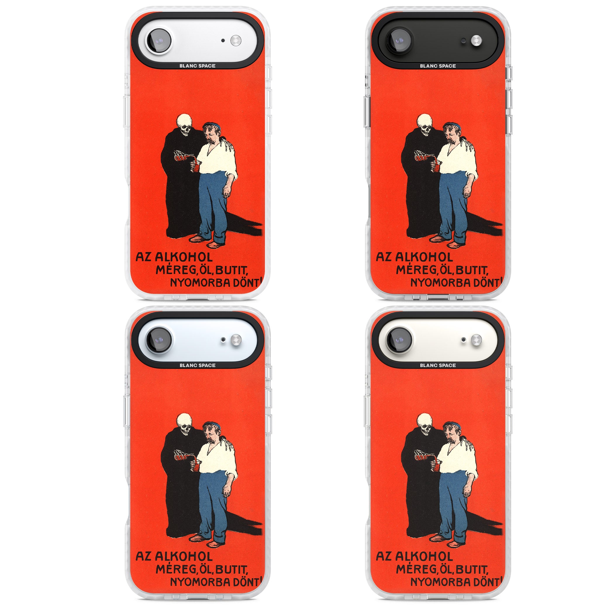 Az Alkohol Poster iPhone 17 Air Impact Clear Phone Case APT Impact Protection
