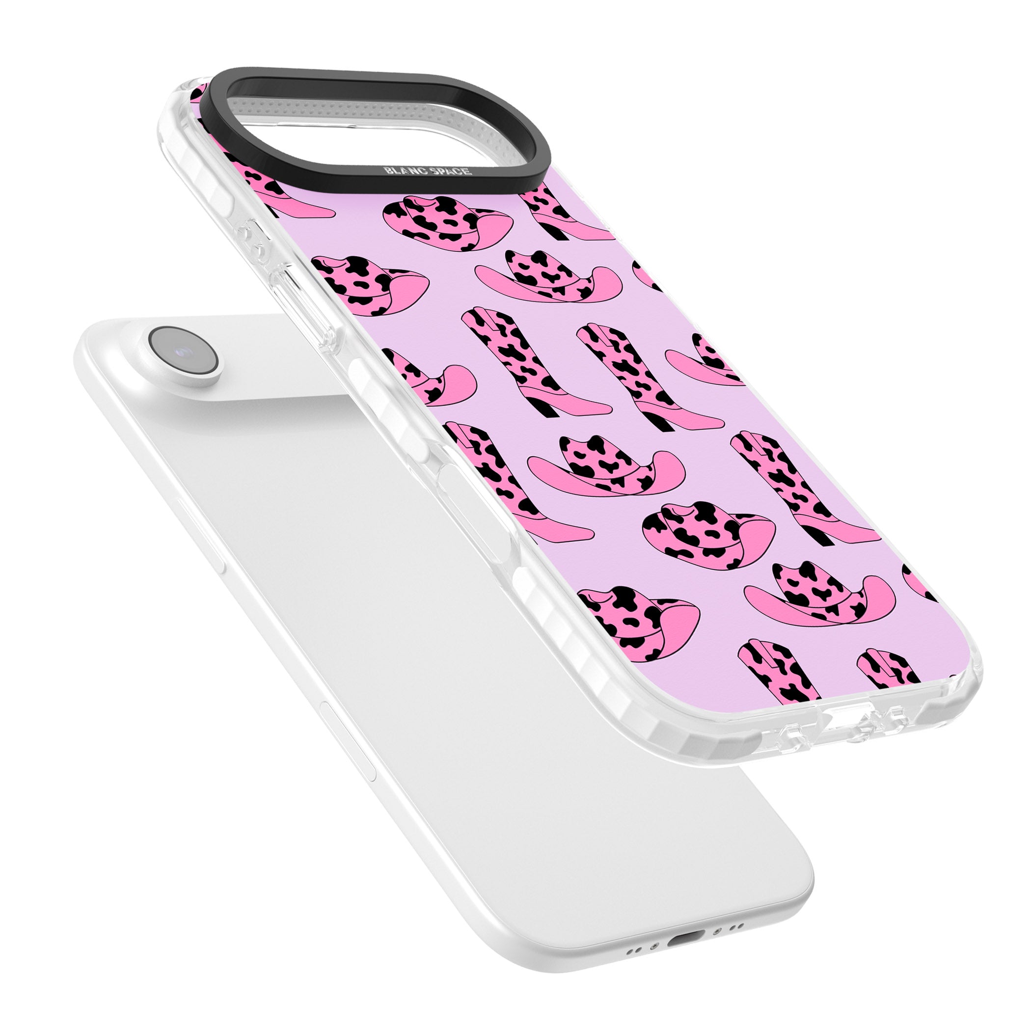 Cow Girl Pattern iPhone 17 Air Impact Clear Phone Case Colours