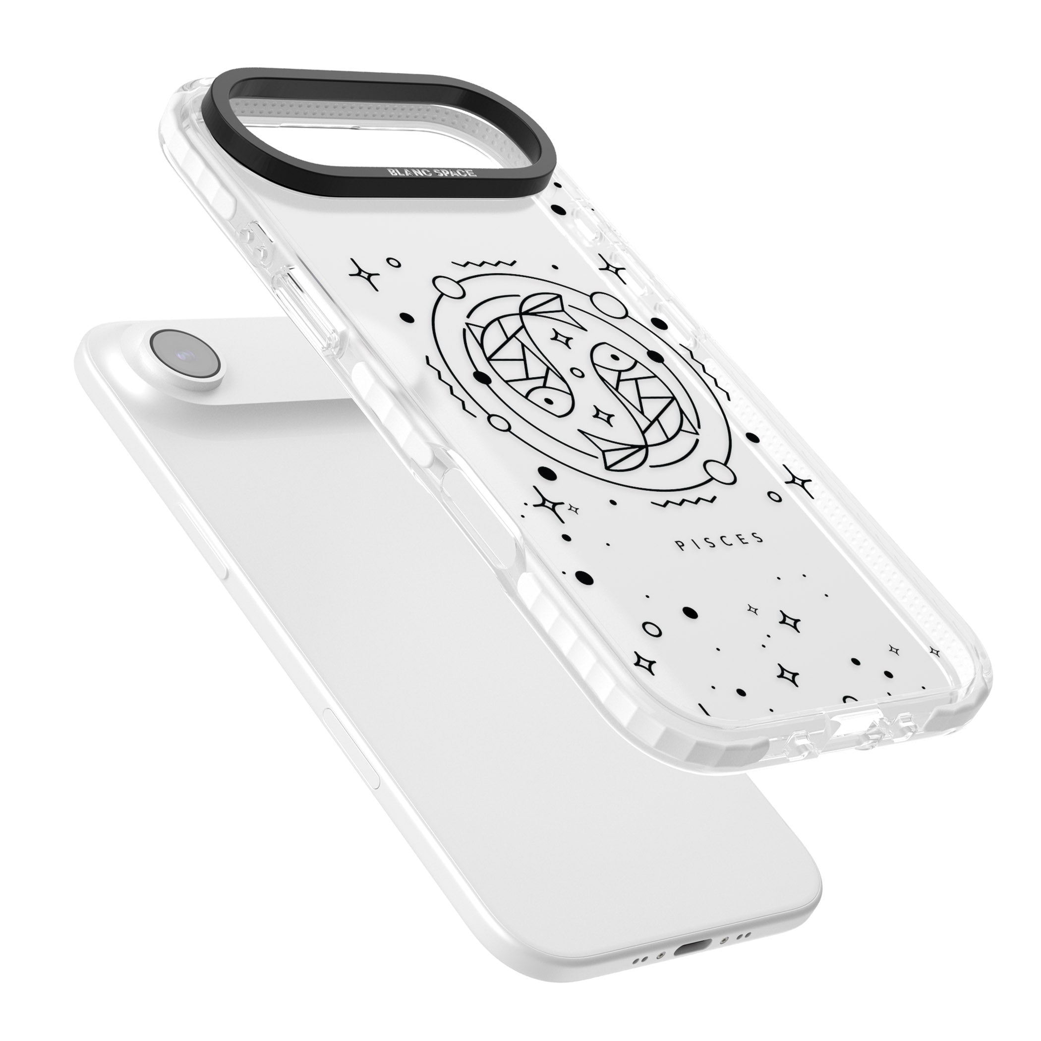 Pisces Emblem Transparent iPhone 17 Air Impact Clear Phone Case Colours