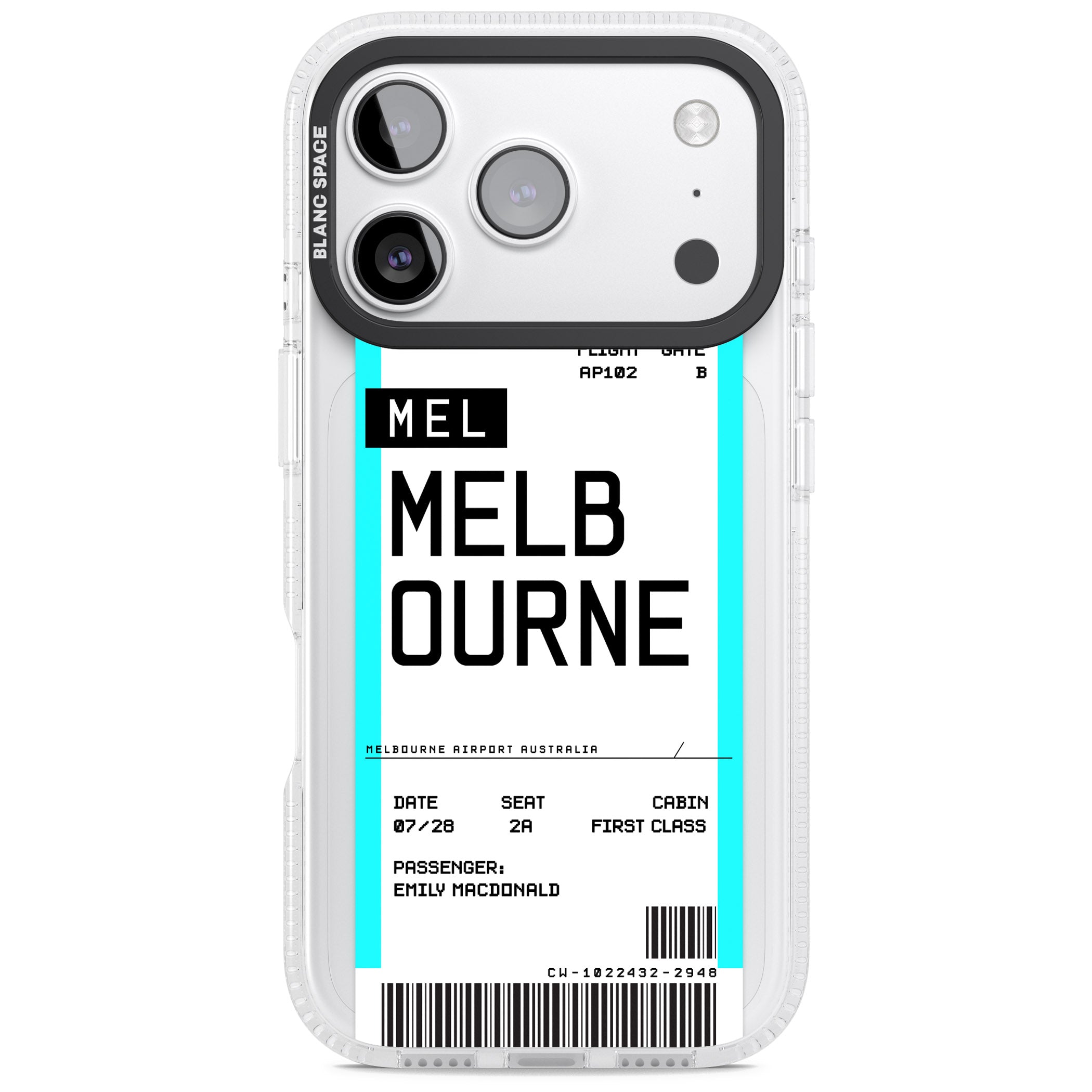 Personalised Melbourne Boarding Pass