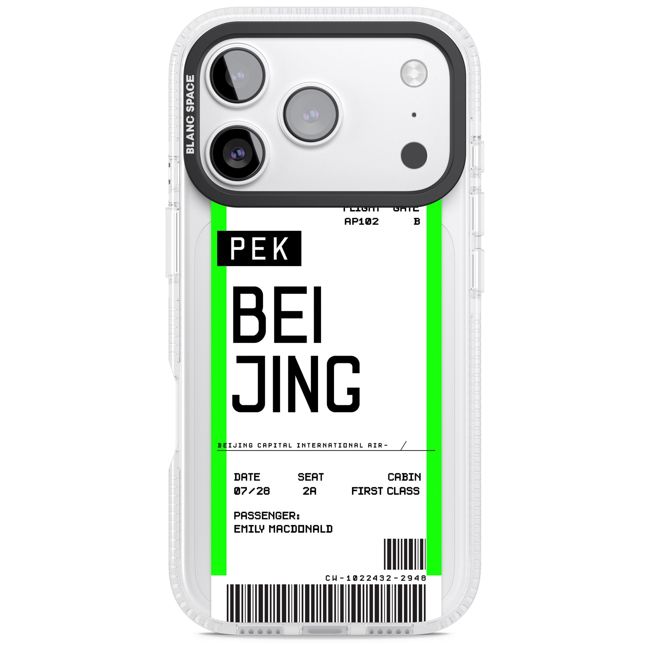 Personalised Beijing Boarding Pass
