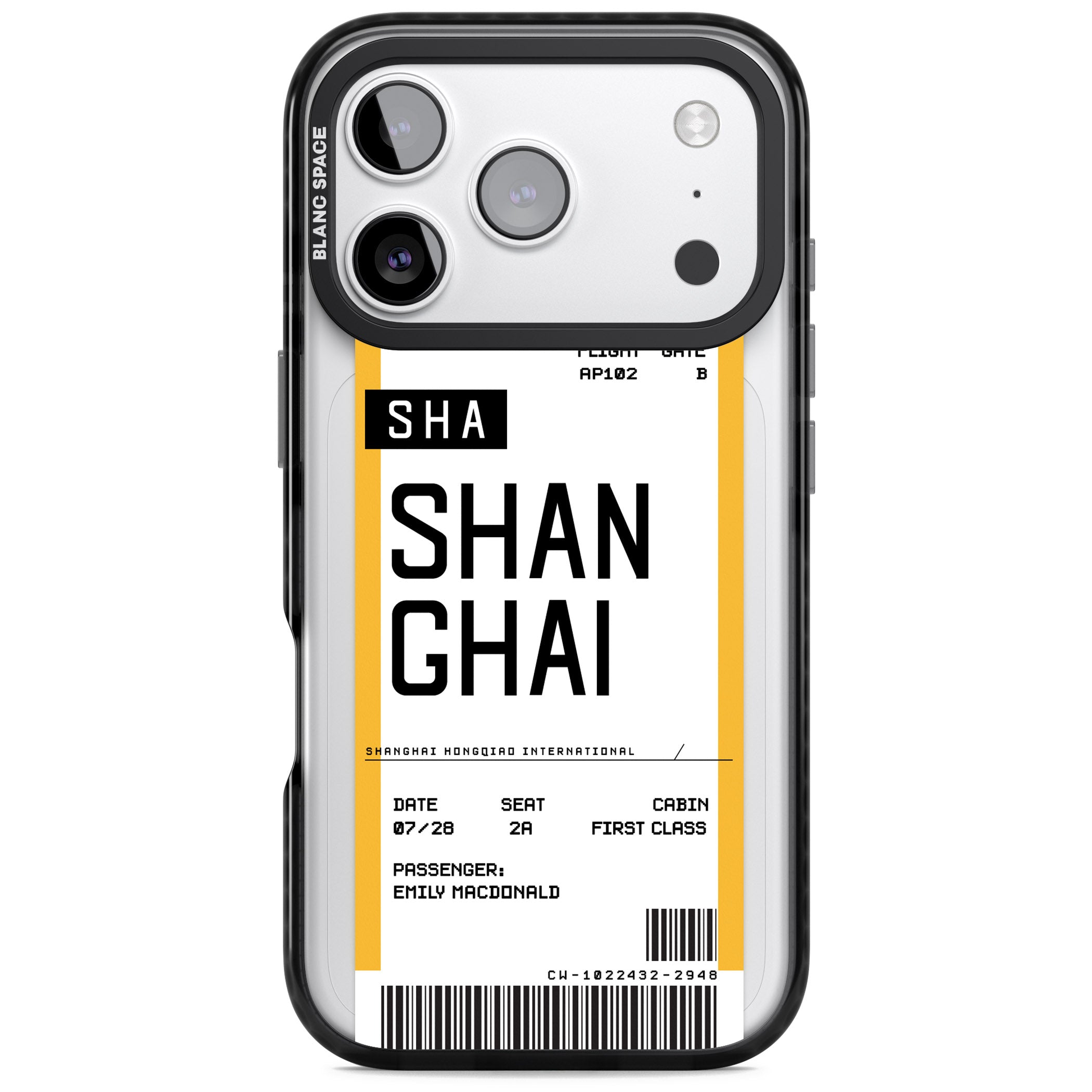 Personalised Shanghai Boarding Pass
