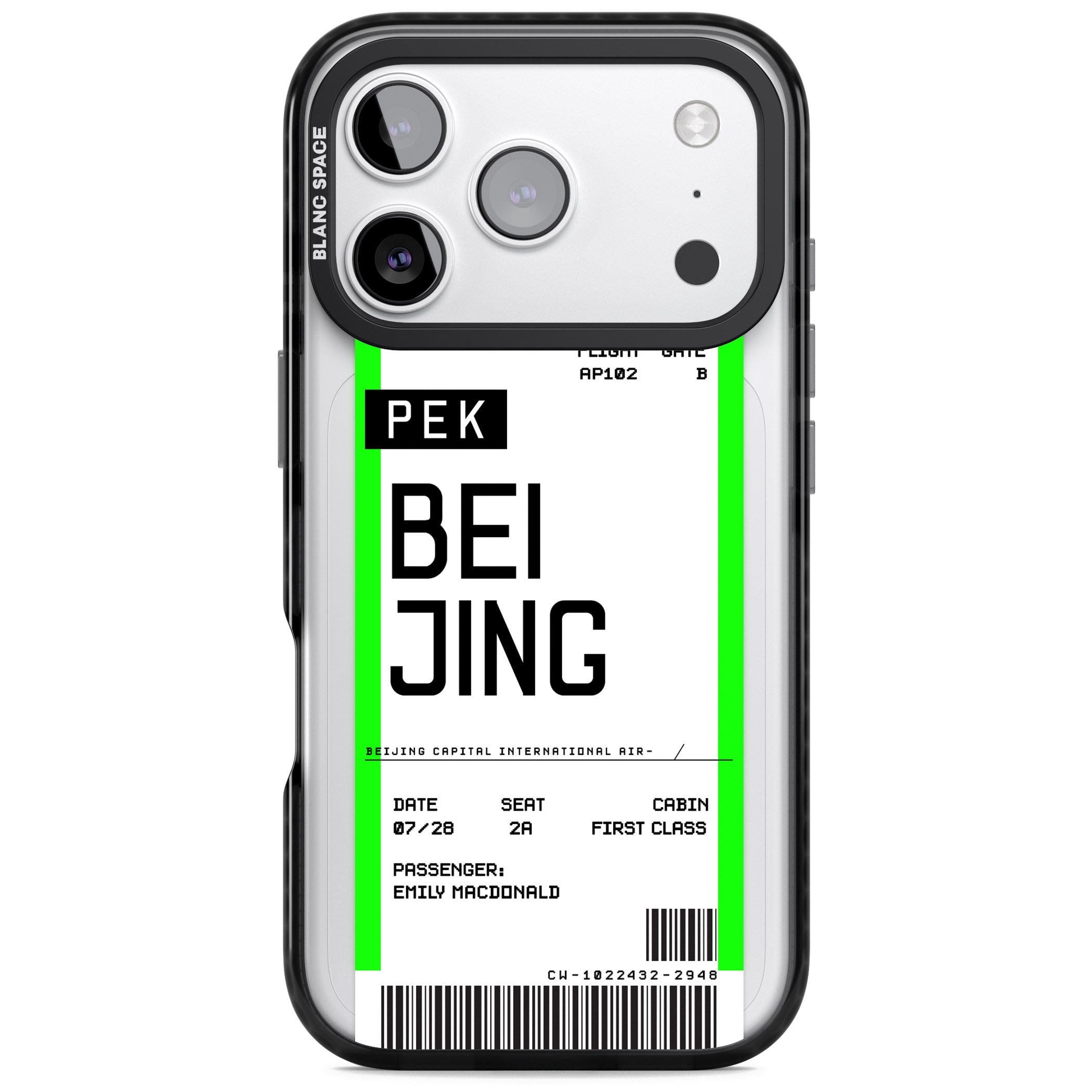 Personalised Beijing Boarding Pass